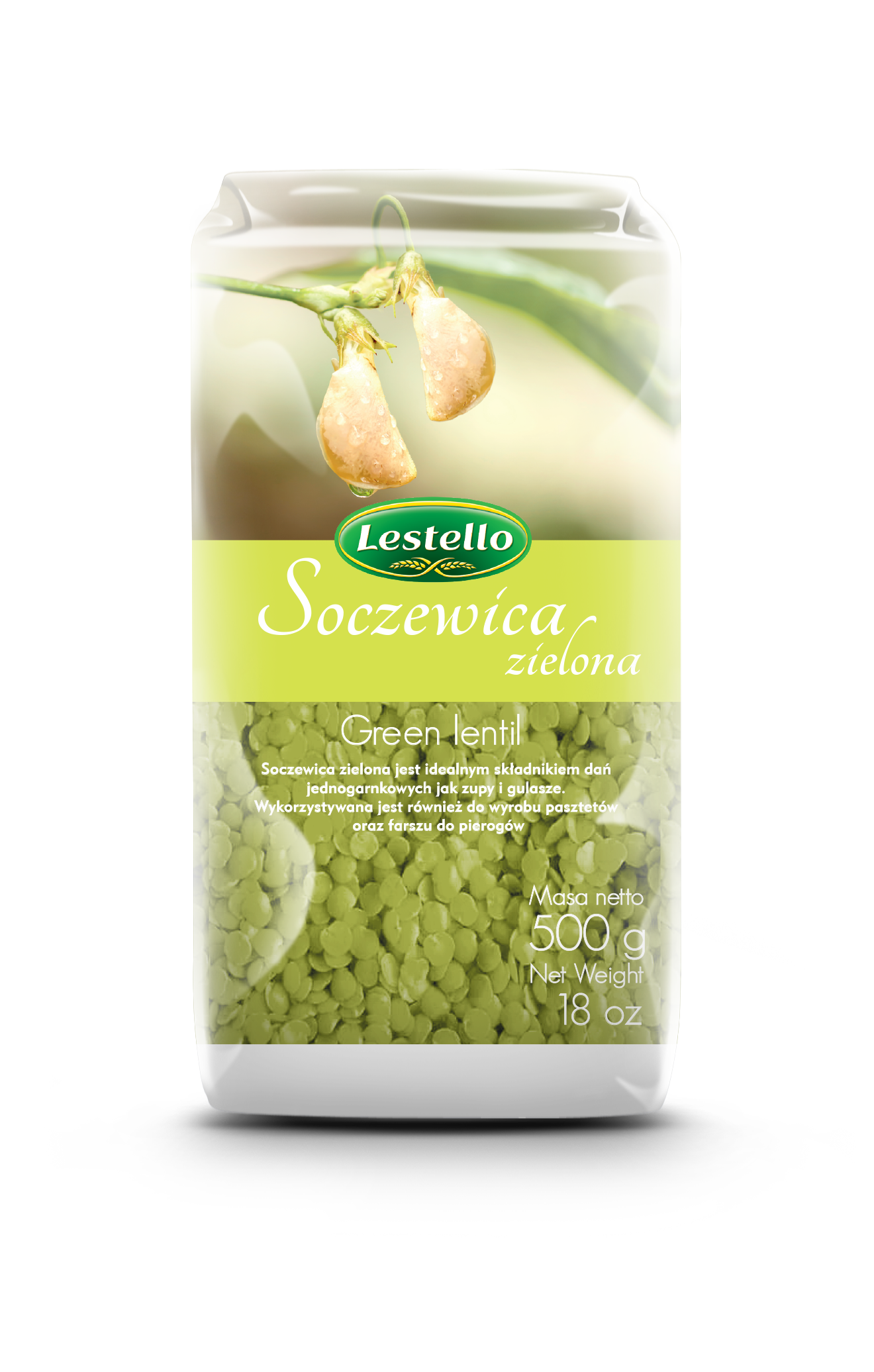 Lestello Soczewica Zielona 500 G