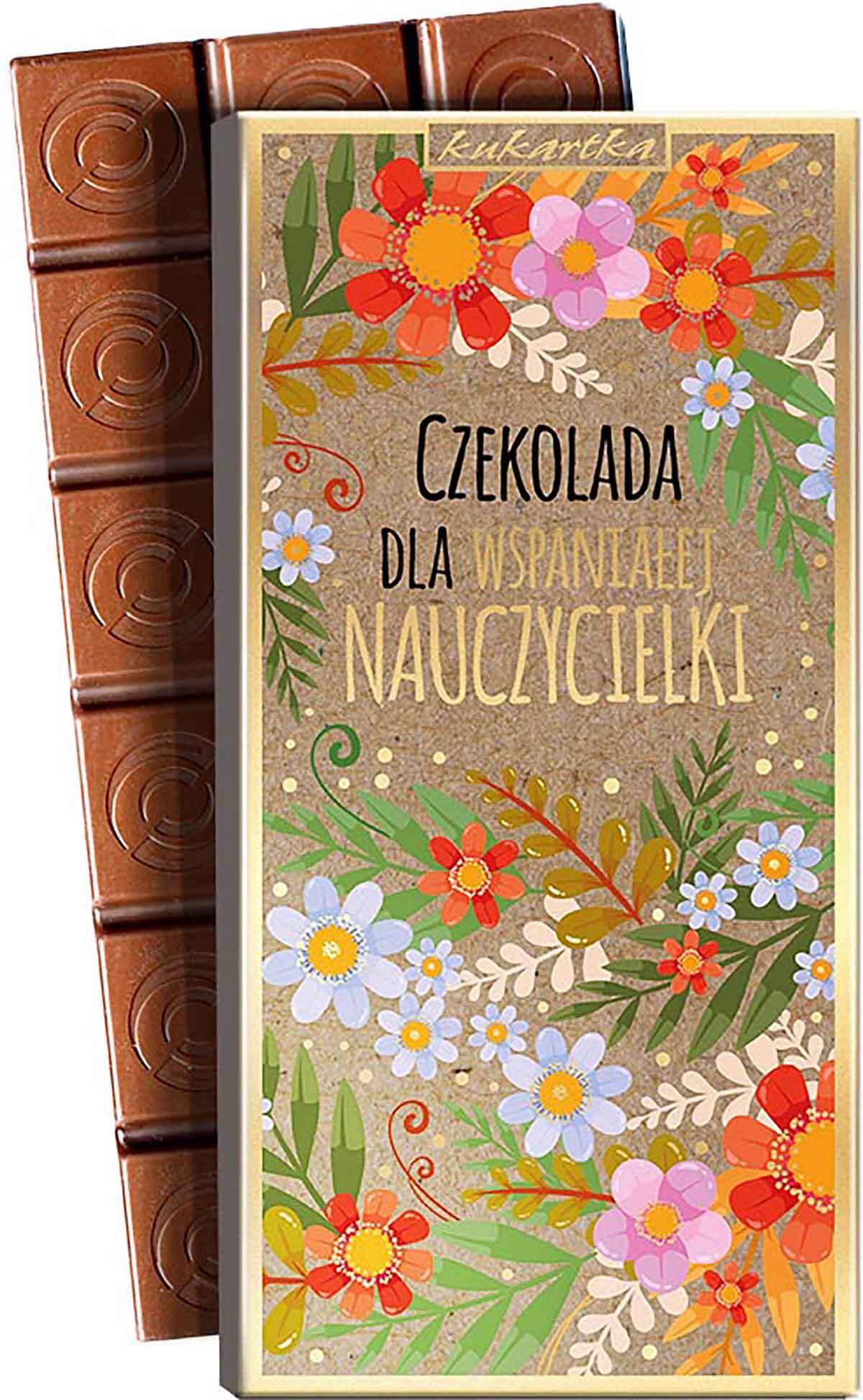 Czekolada Mleczna Czk-359 Dla Wspaniałej Nauczycielki - 100G