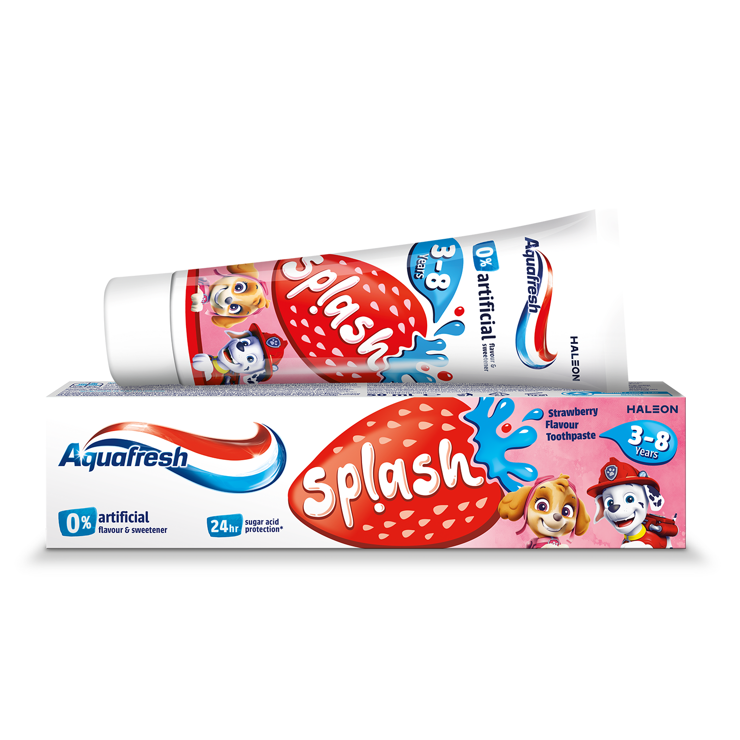 Aquafresh Splash Strawberry Pasta Do Zębów Z Fluorkiem 50 Ml