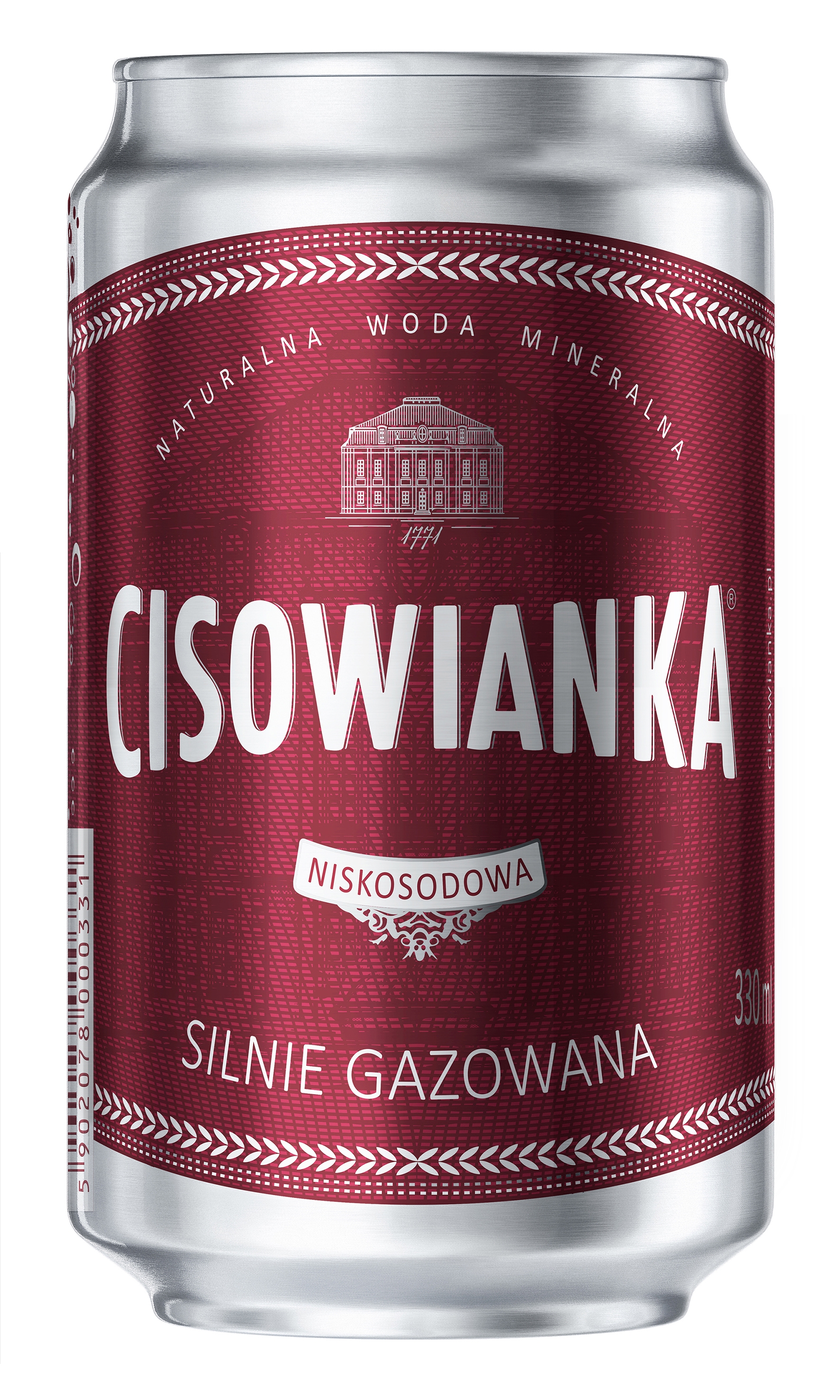 Naturalna Woda Mineralna Cisowianka Silnie Gazowana 0,33L