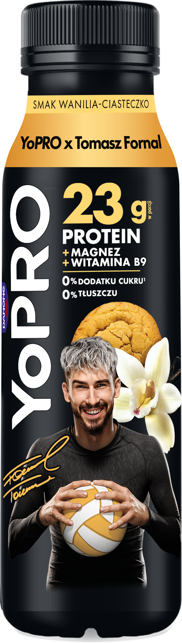 Danone Yopro Jogurt Pitny Wanilia - Ciasteczko 270 G