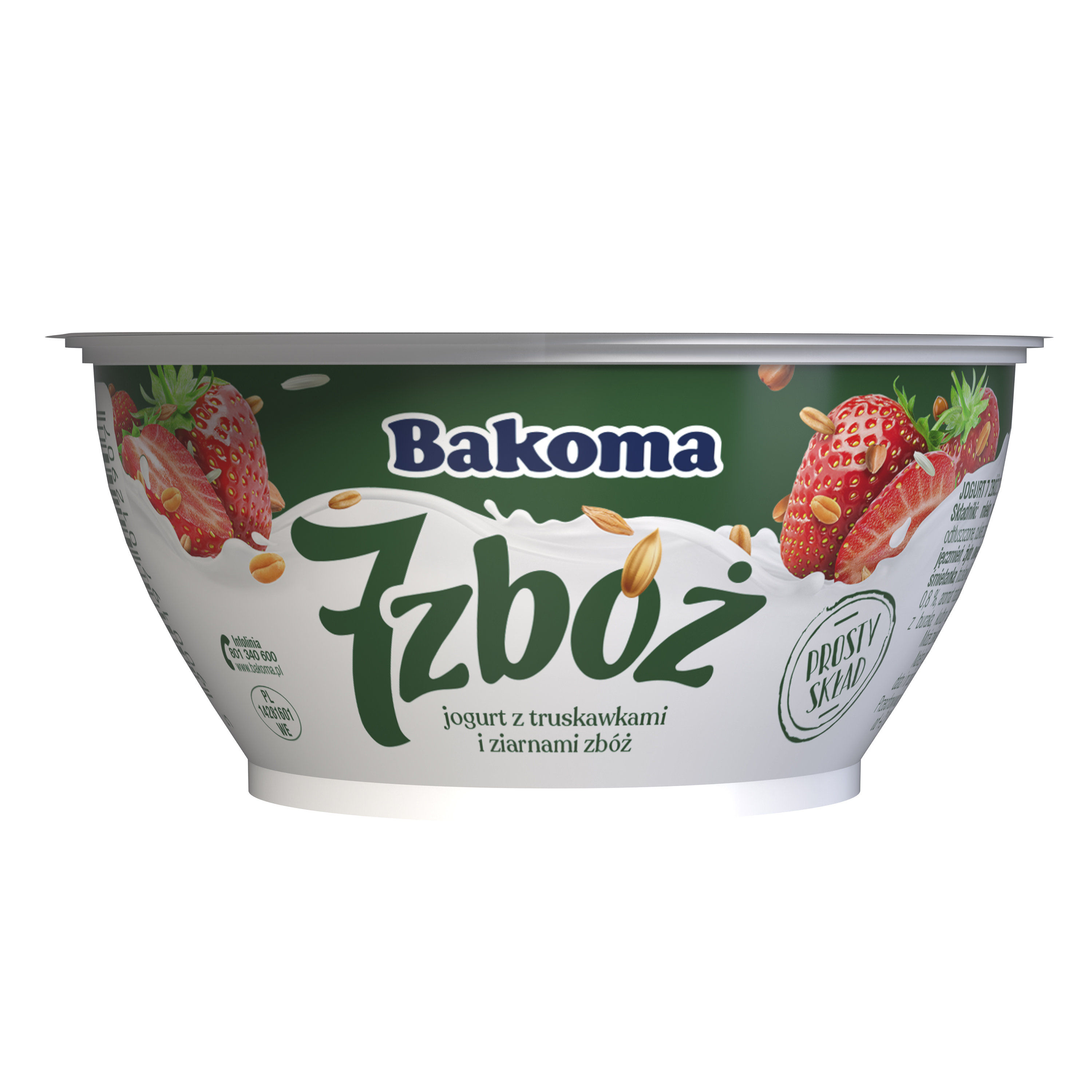 Jogurt 7 Zbóż Prosty Skład 140G Z Truskawkami