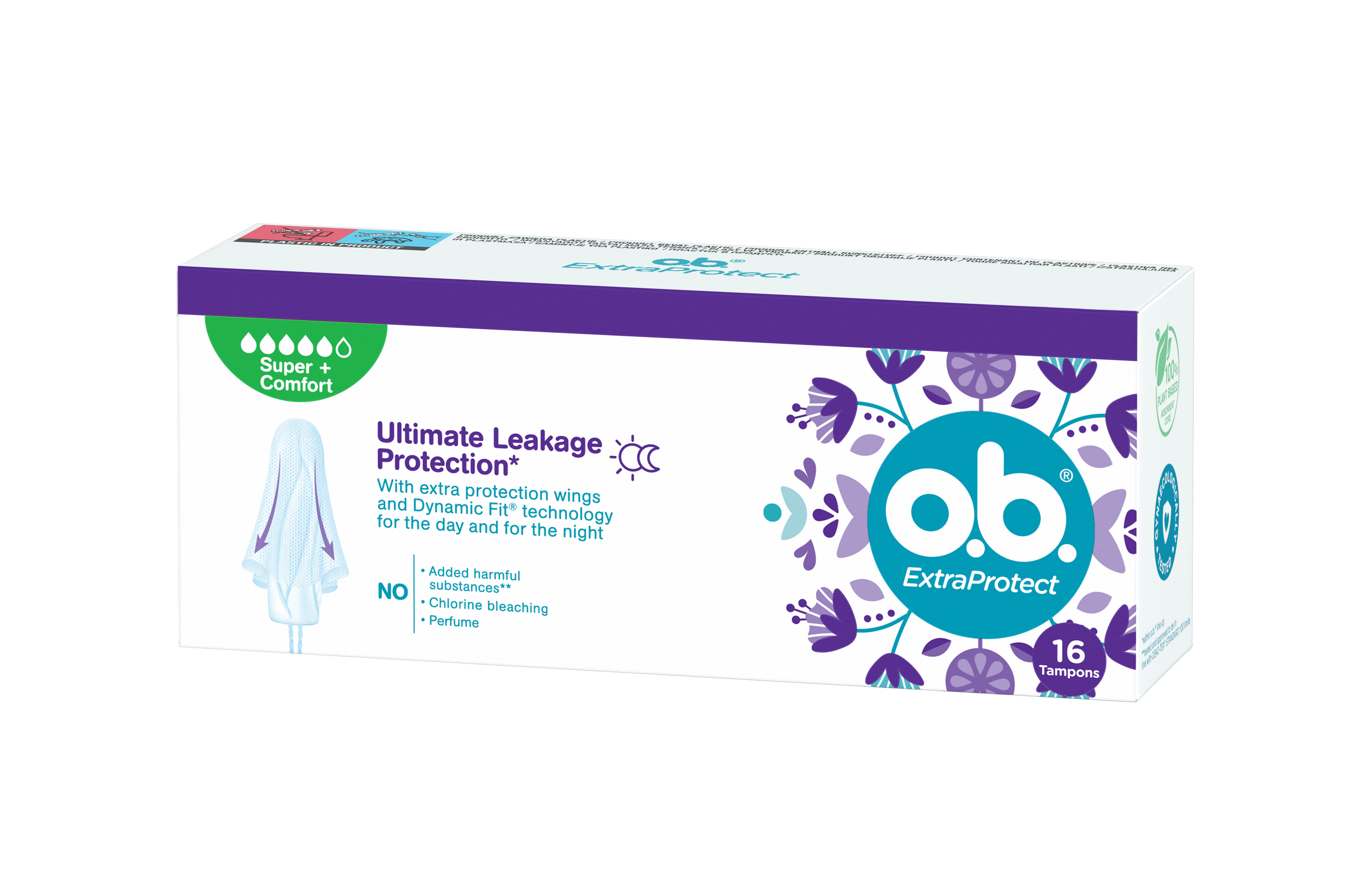 O.B. Extra Protect Super + Comfort 16 Szt.