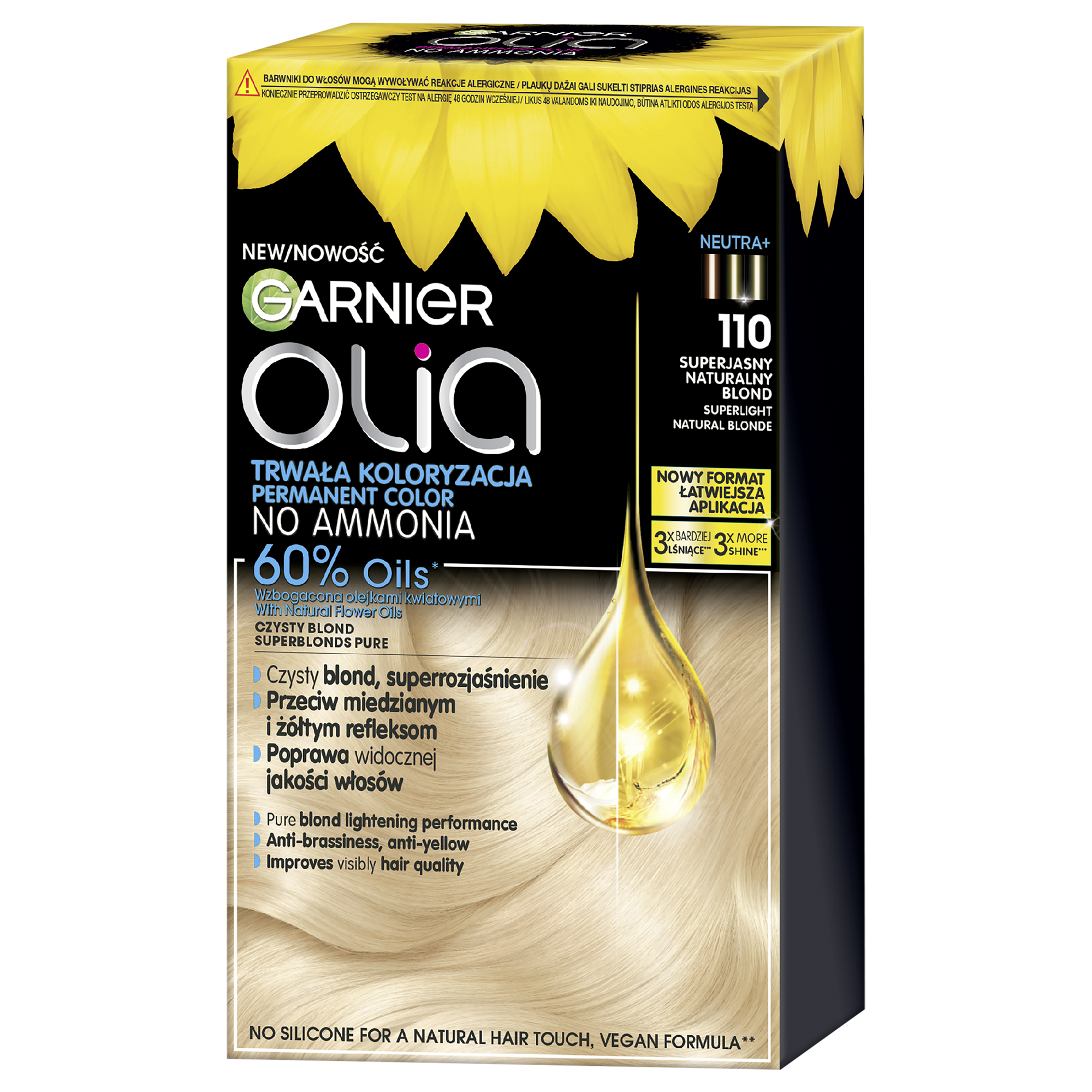 Garnier Olia 110, Superjasny Naturalny Blond, Permanentna Koloryzacja