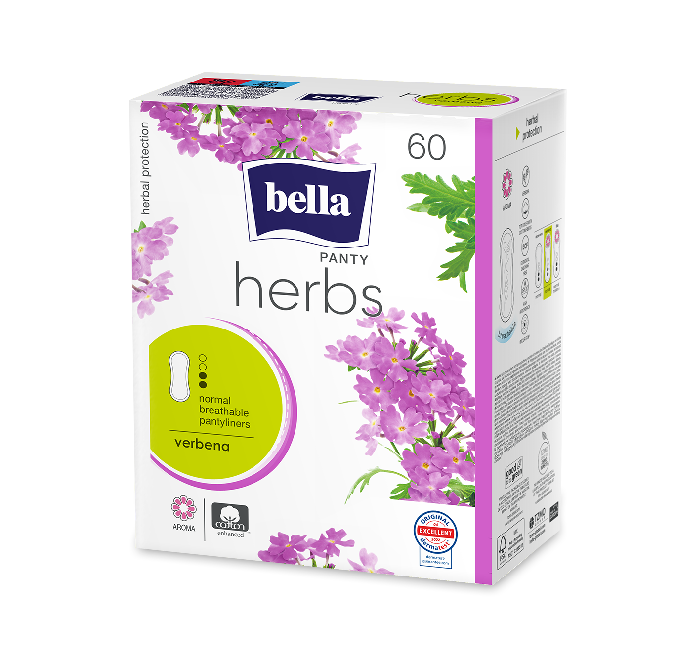 Wkładki Higieniczne Bella Herbs Verbena (Wzbogacone Werbeną) 60 Szt.
