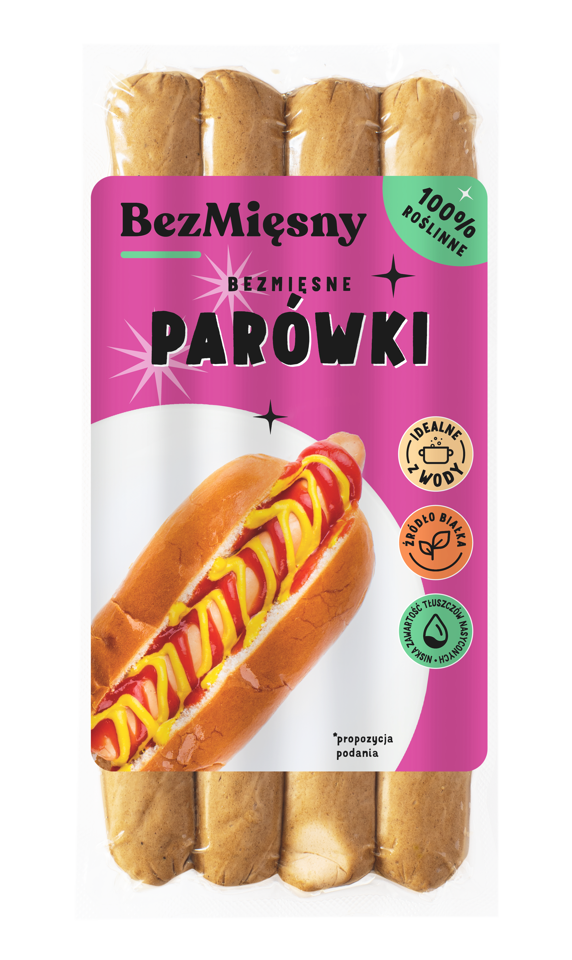 Bezmięsne Parówki 180 G Bezmięsny