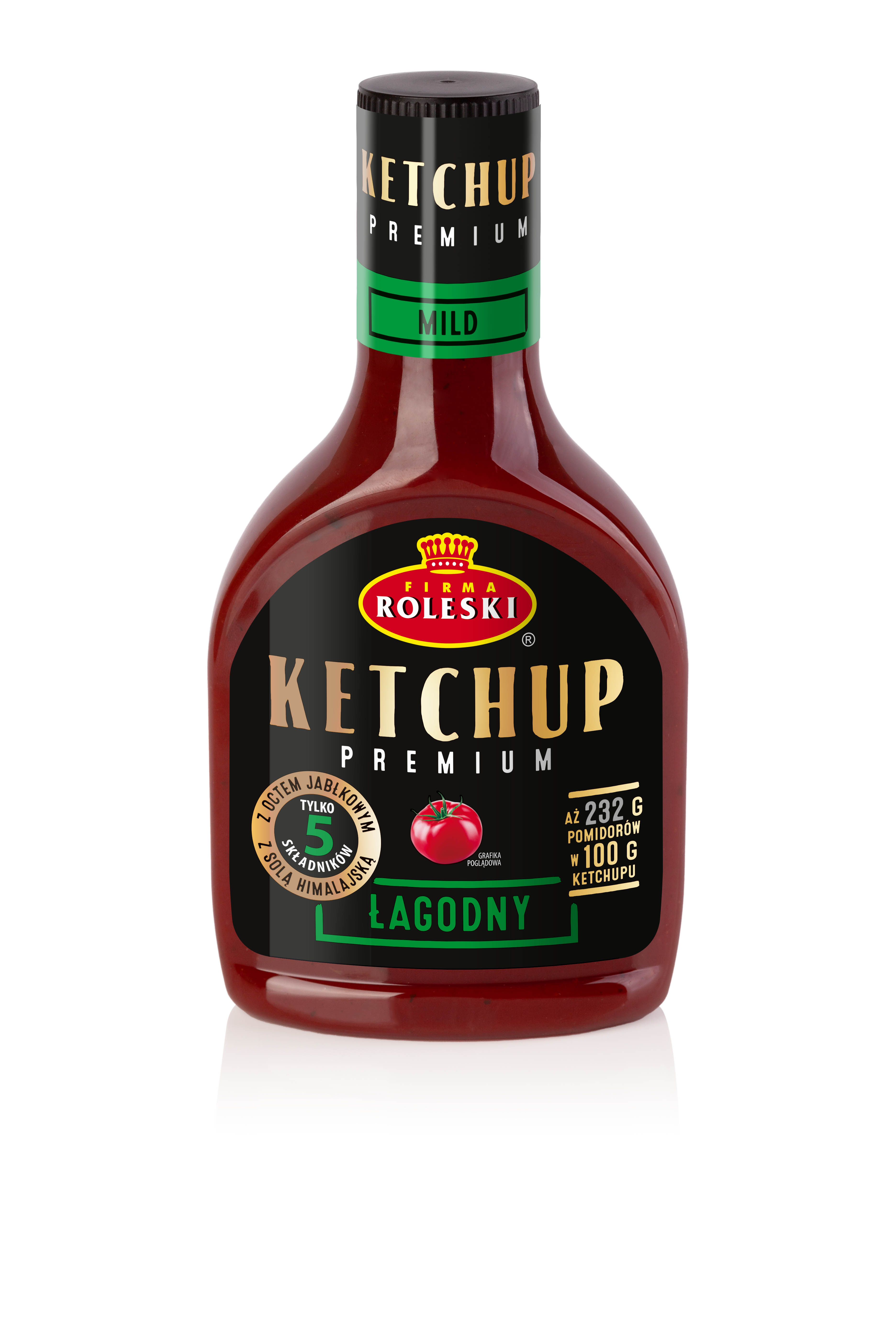 Roleski Ketchup Łagodny Premium 465G