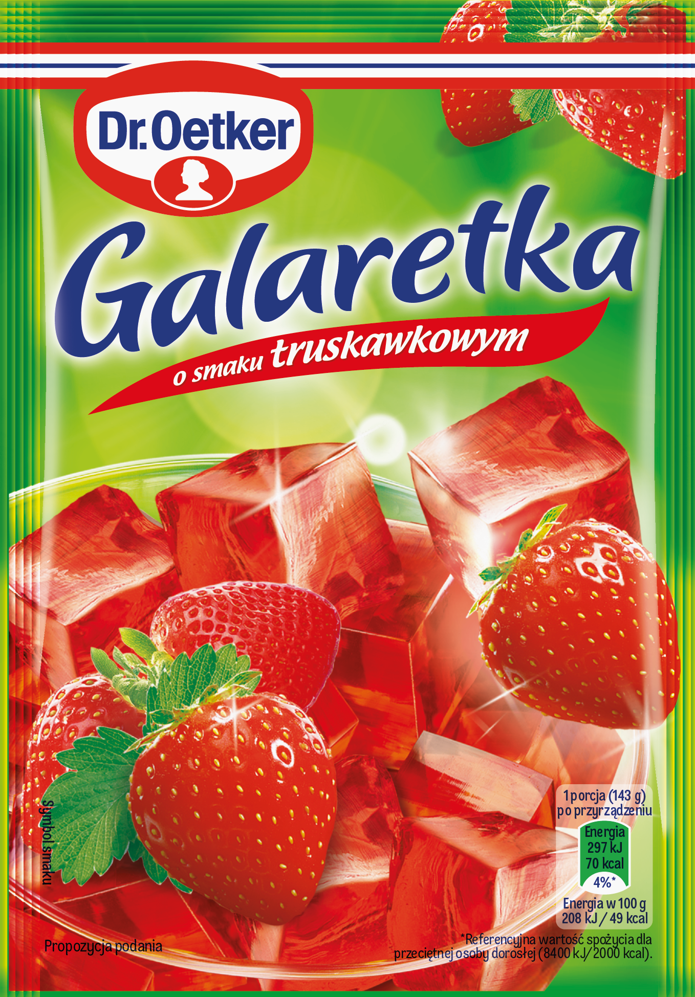 Dr. Oetker Galaretka O Smaku Truskawkowym 72 G