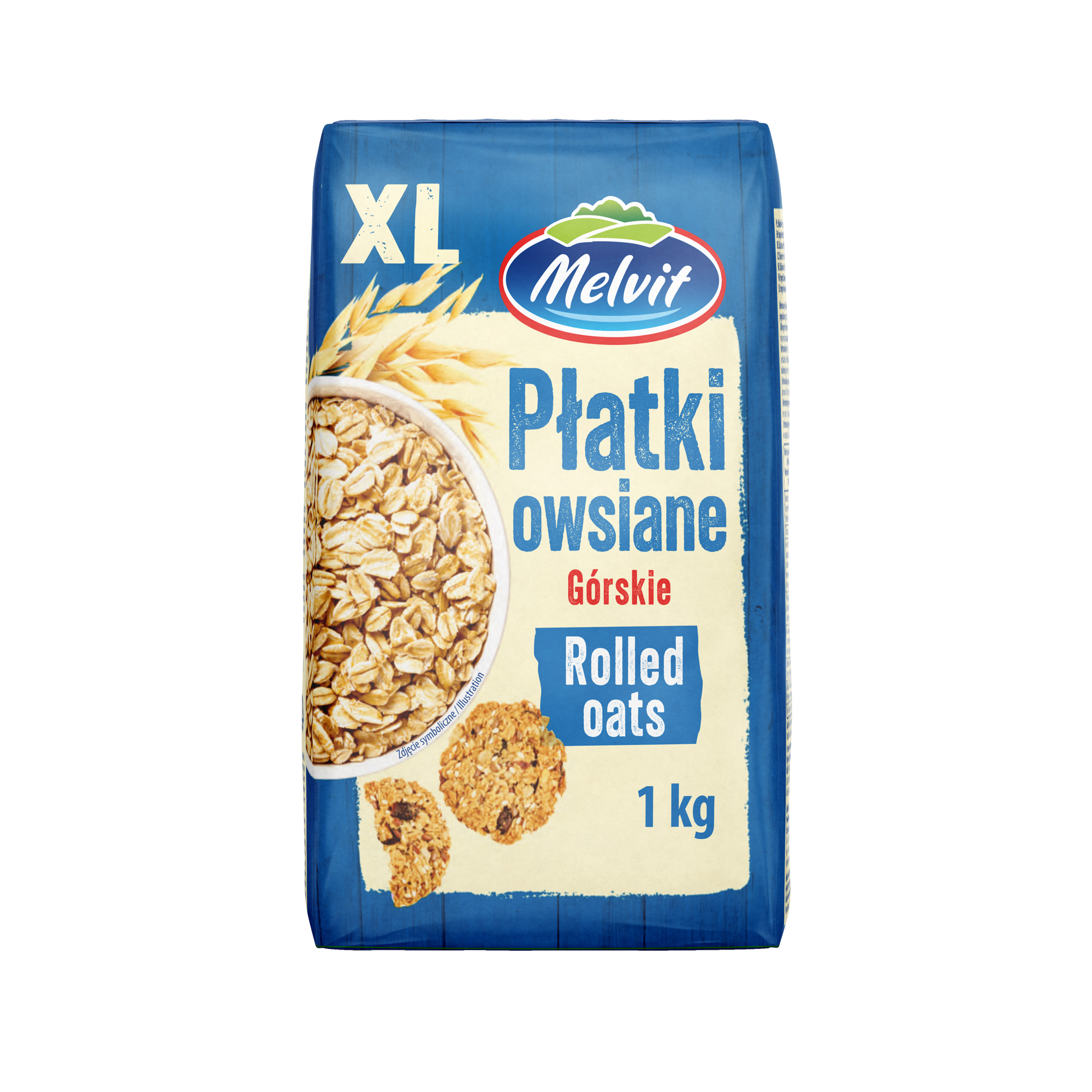Melvit Płatki Owsiane Górskie 1Kg Xl