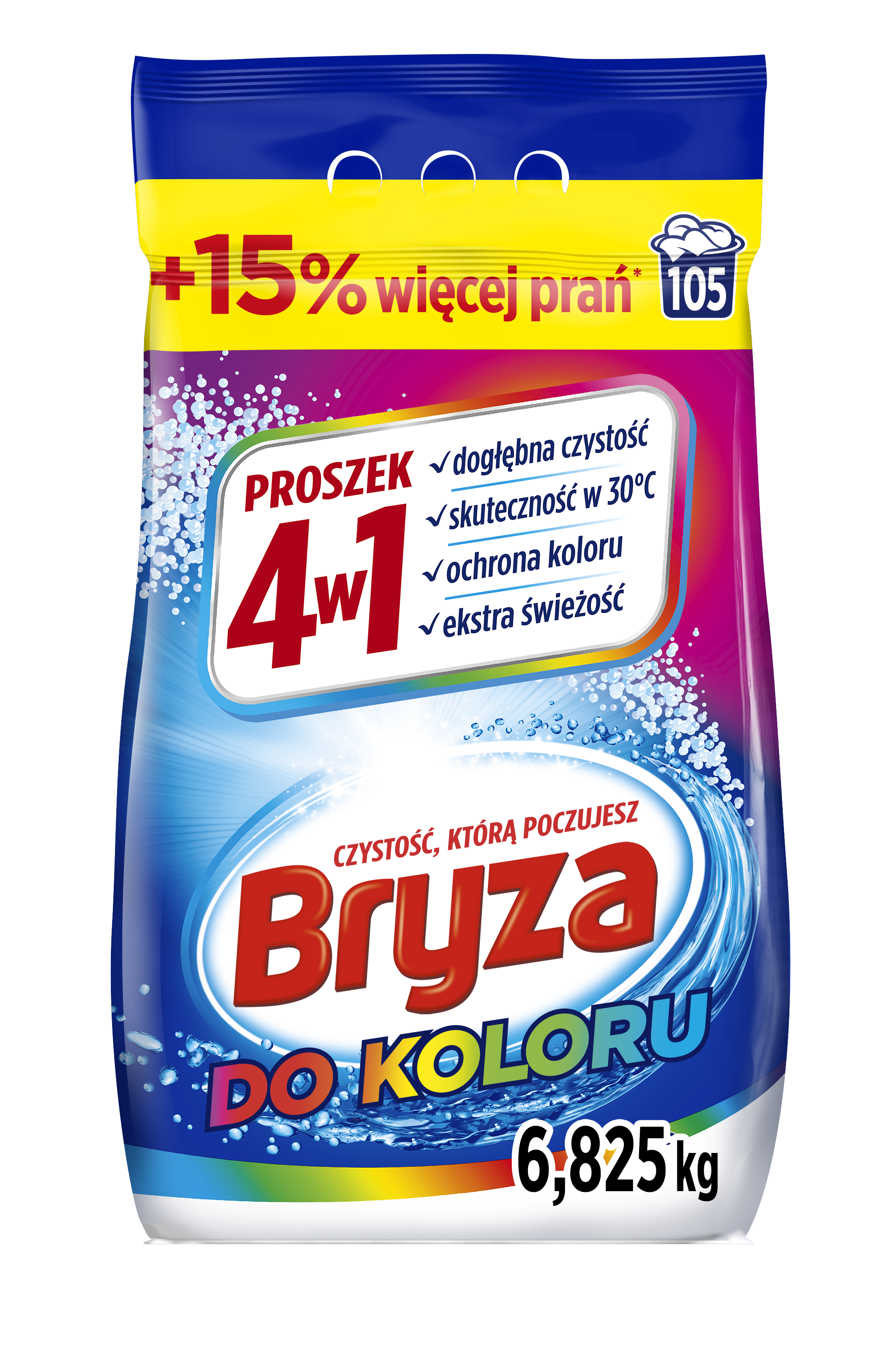 Bryza 4W1 Proszek Do Koloru 6,825Kg / 105 Prań