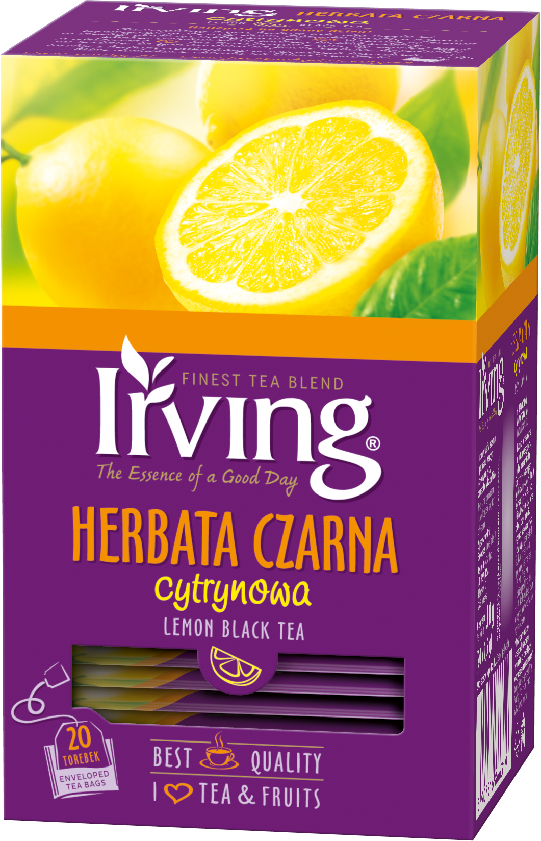 Irving Herbata Czarna Cytrynowa 30 G (20X1,5 G)