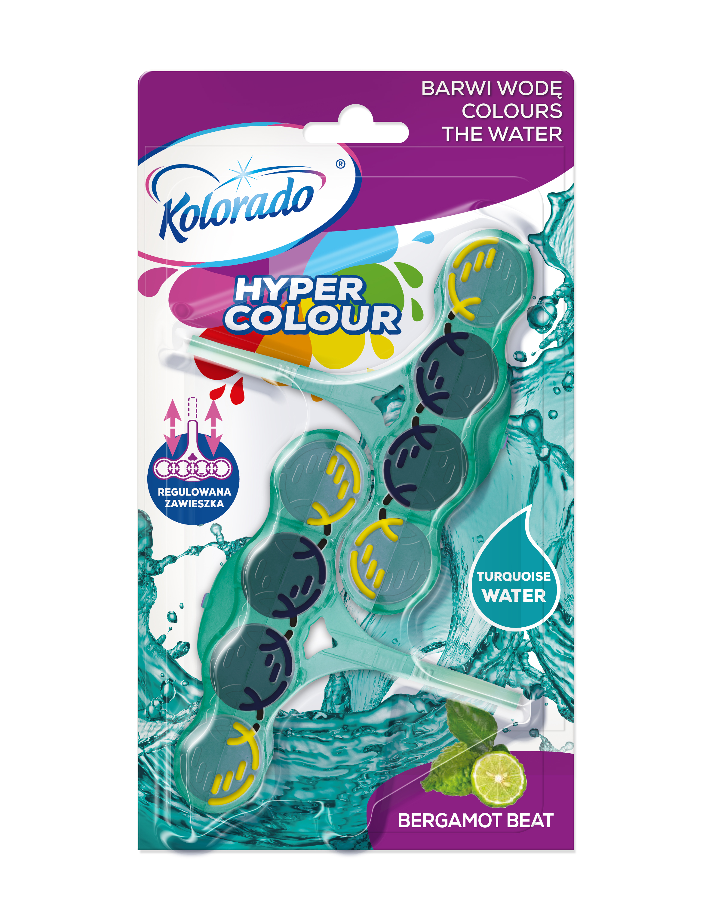 Kolorado Hyper Colour Kostka Wc Bergamot 2X45G