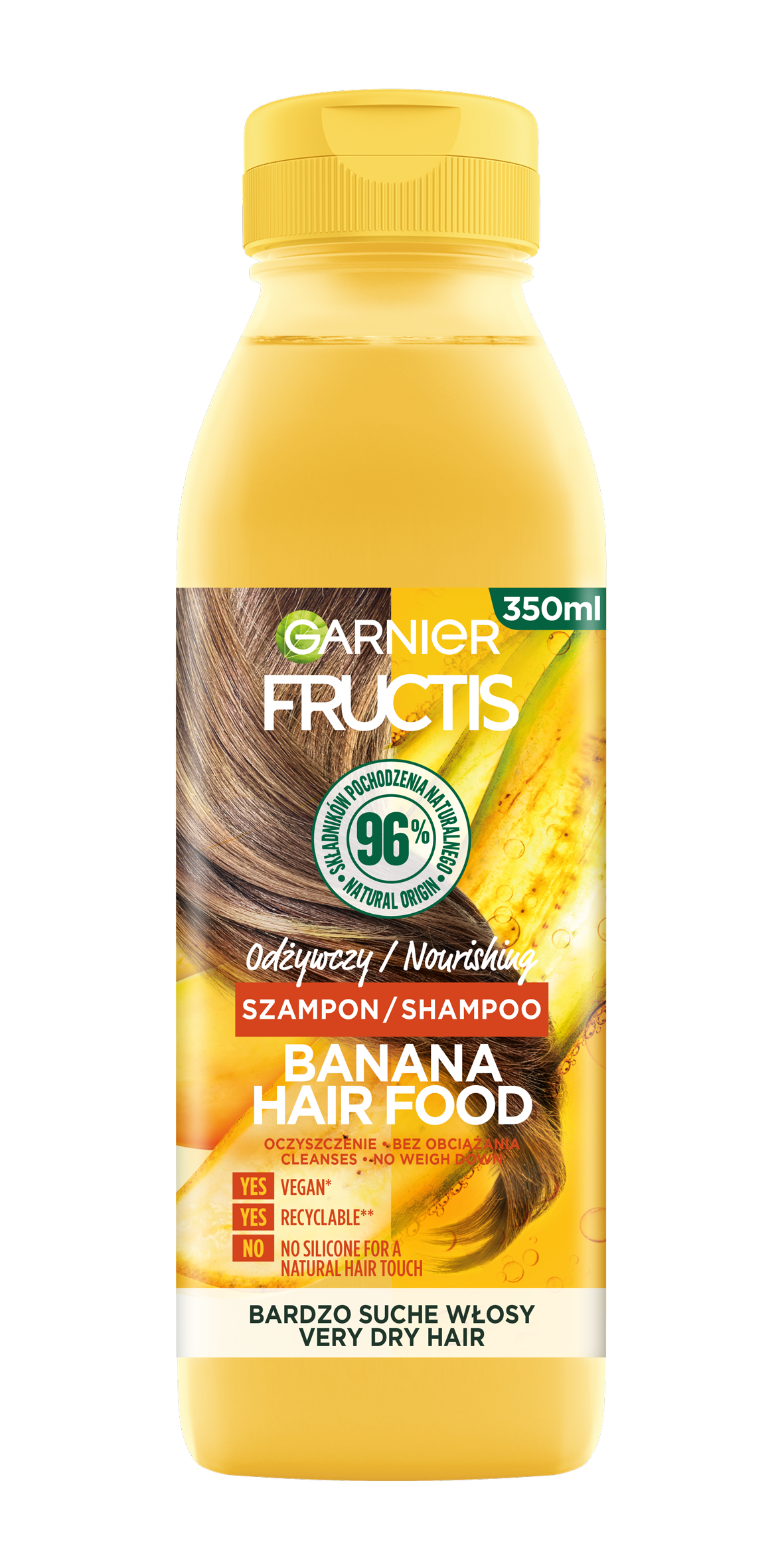 Garnier Fructis Hair Food Szampon Odżywczy Banan 350 Ml