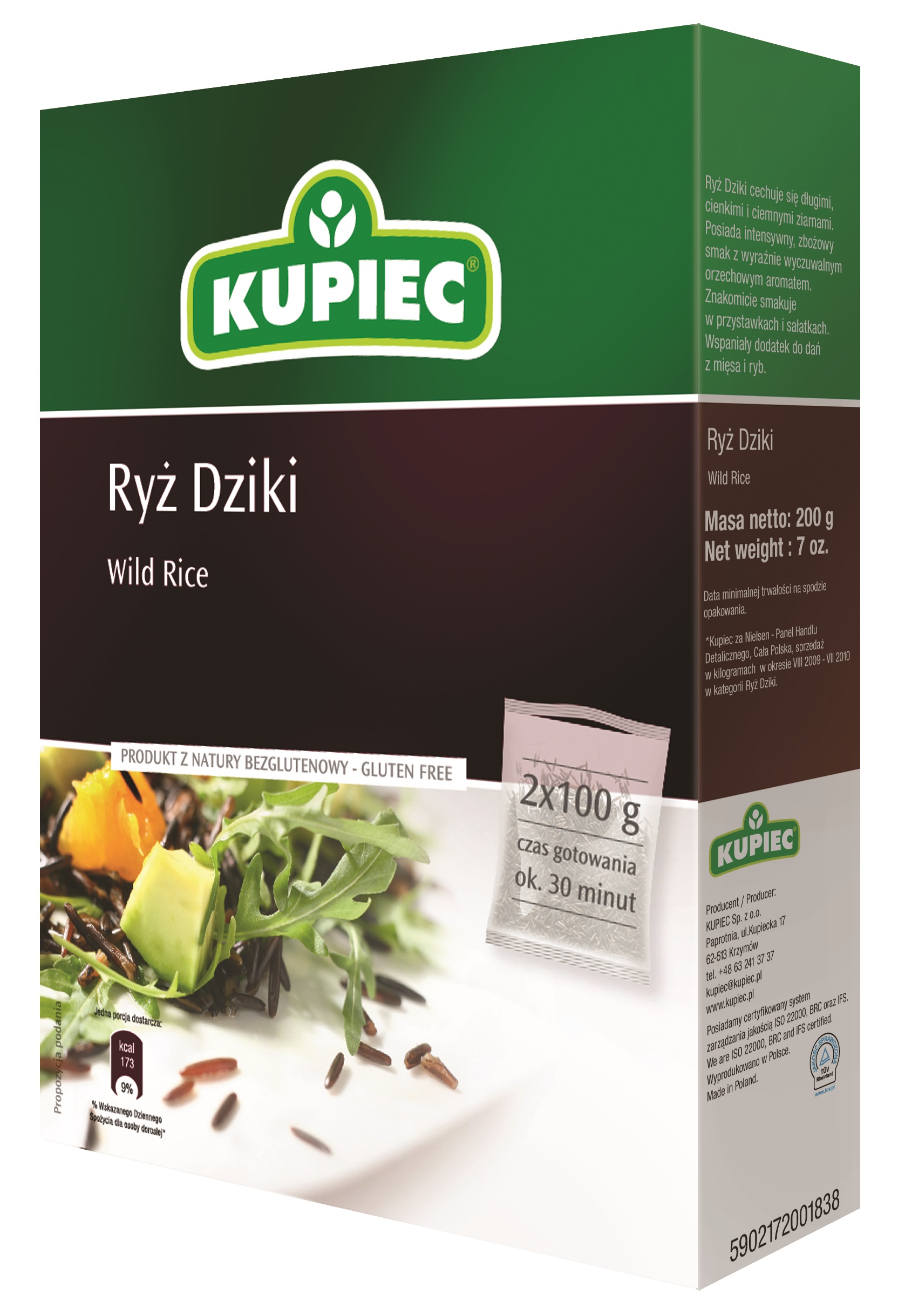 Kupiec Ryż Dziki 2 X 100G