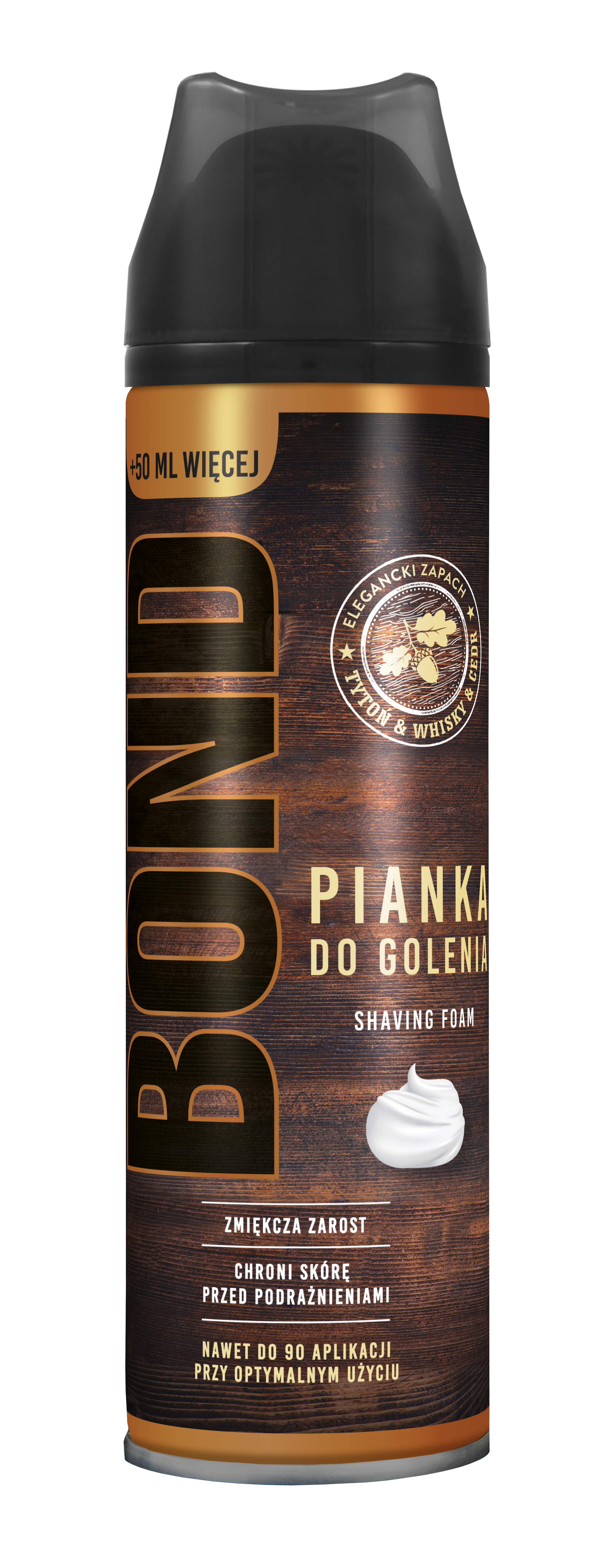 Pianka Do Golenia Bond Elegancki Zapach Tytoń&Whisky&Cedr 200+50Ml