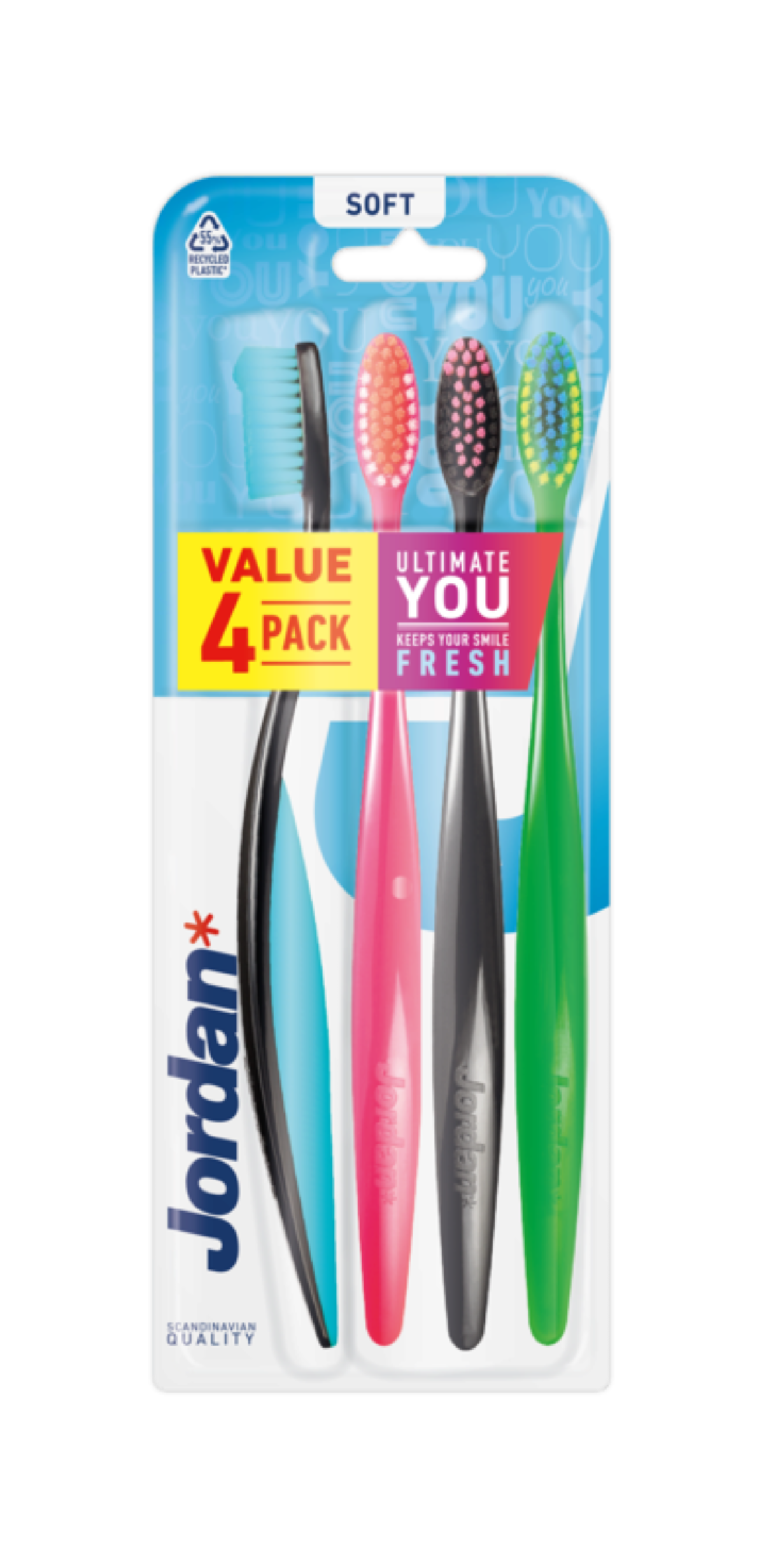 Jordan Szczoteczka Do Zębów Ultimate You Soft 4-Pack