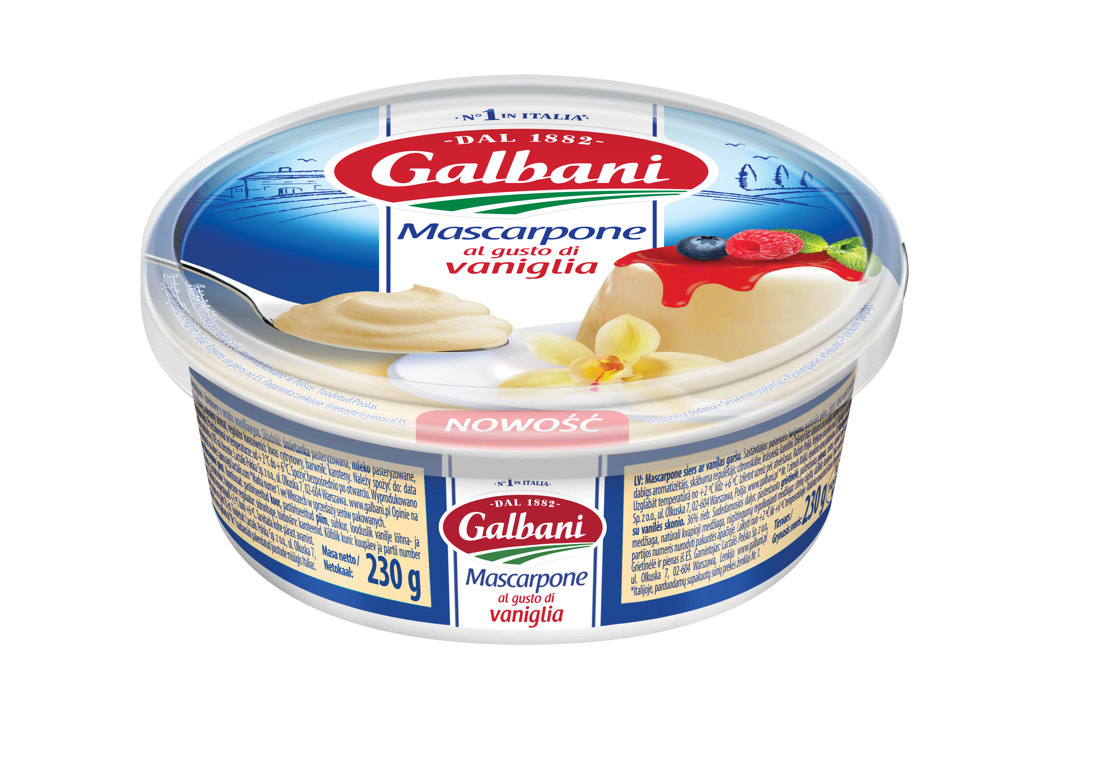 Galbani Mascarpone O Smaku Waniliowym 230 G