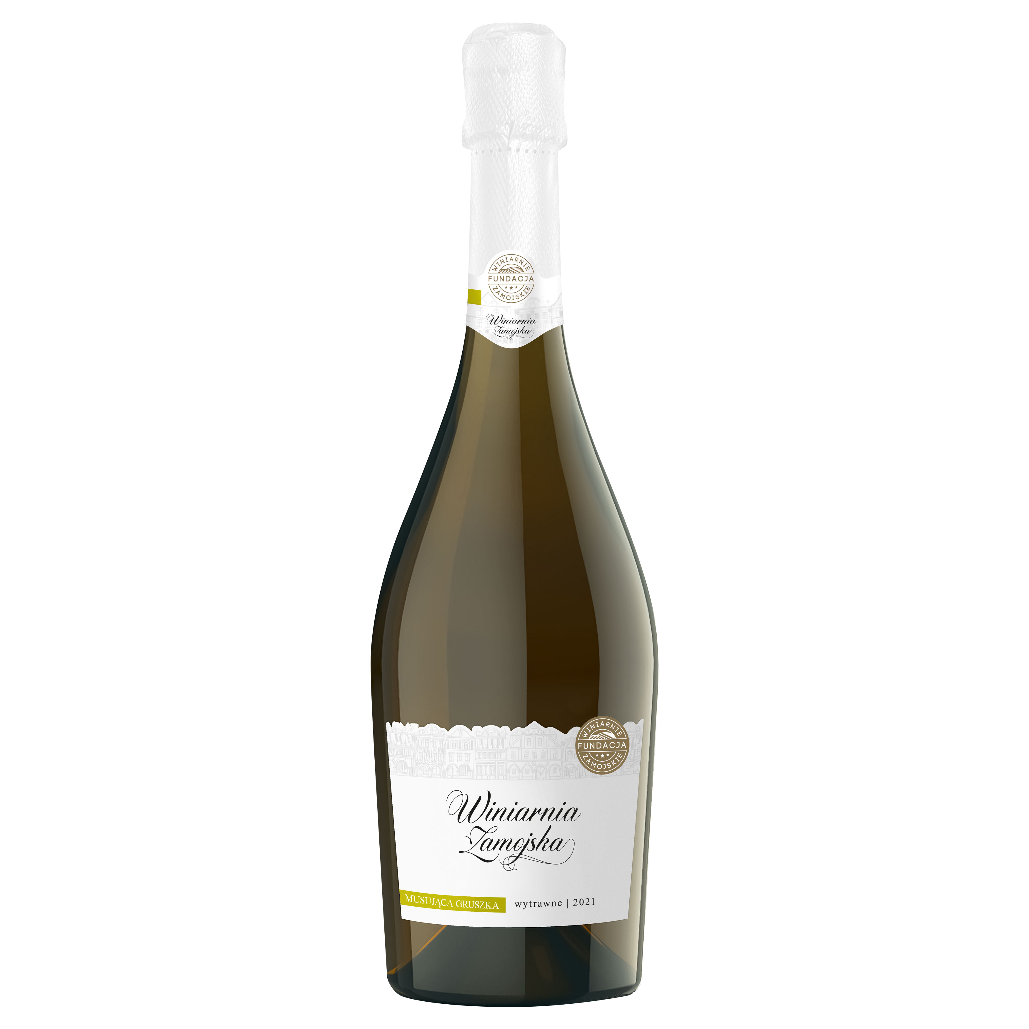 Winiarnia Zamojska Wino Musująca Gruszka Wytrawne 750Ml 7,5%