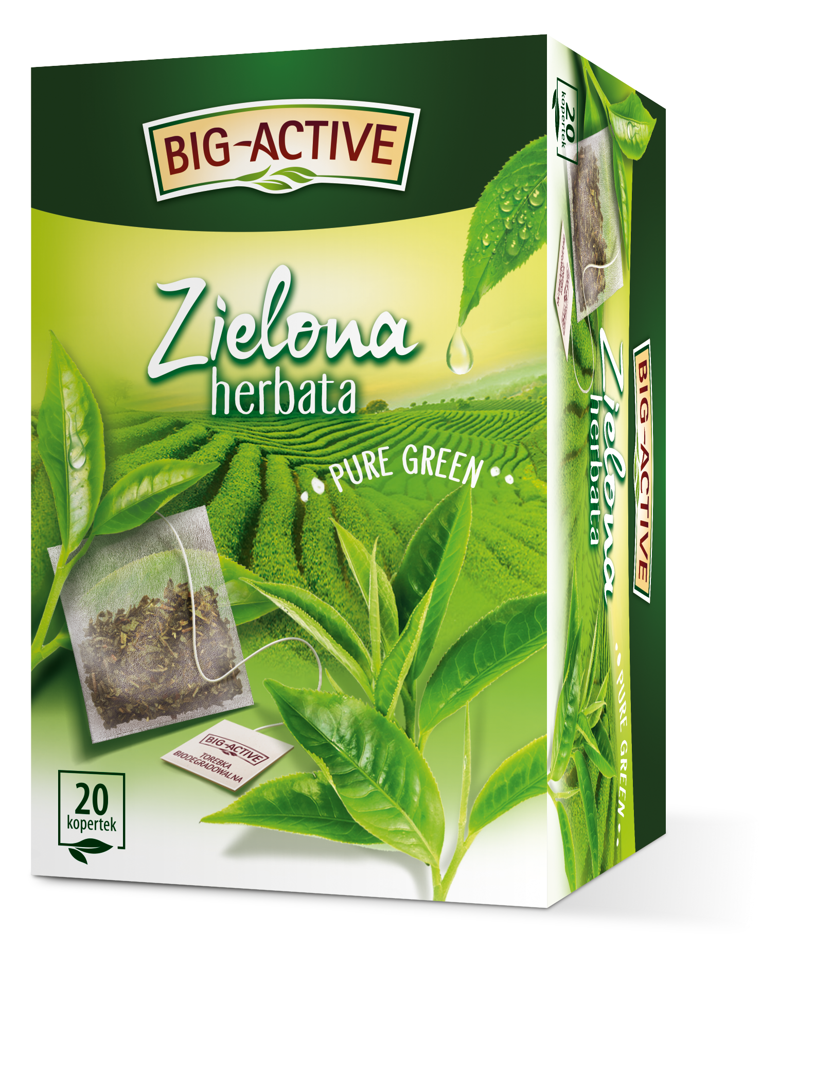 Big-Active - Herbata Zielona Pure Green (Ekspresowa) (20Tb X 1,5G)