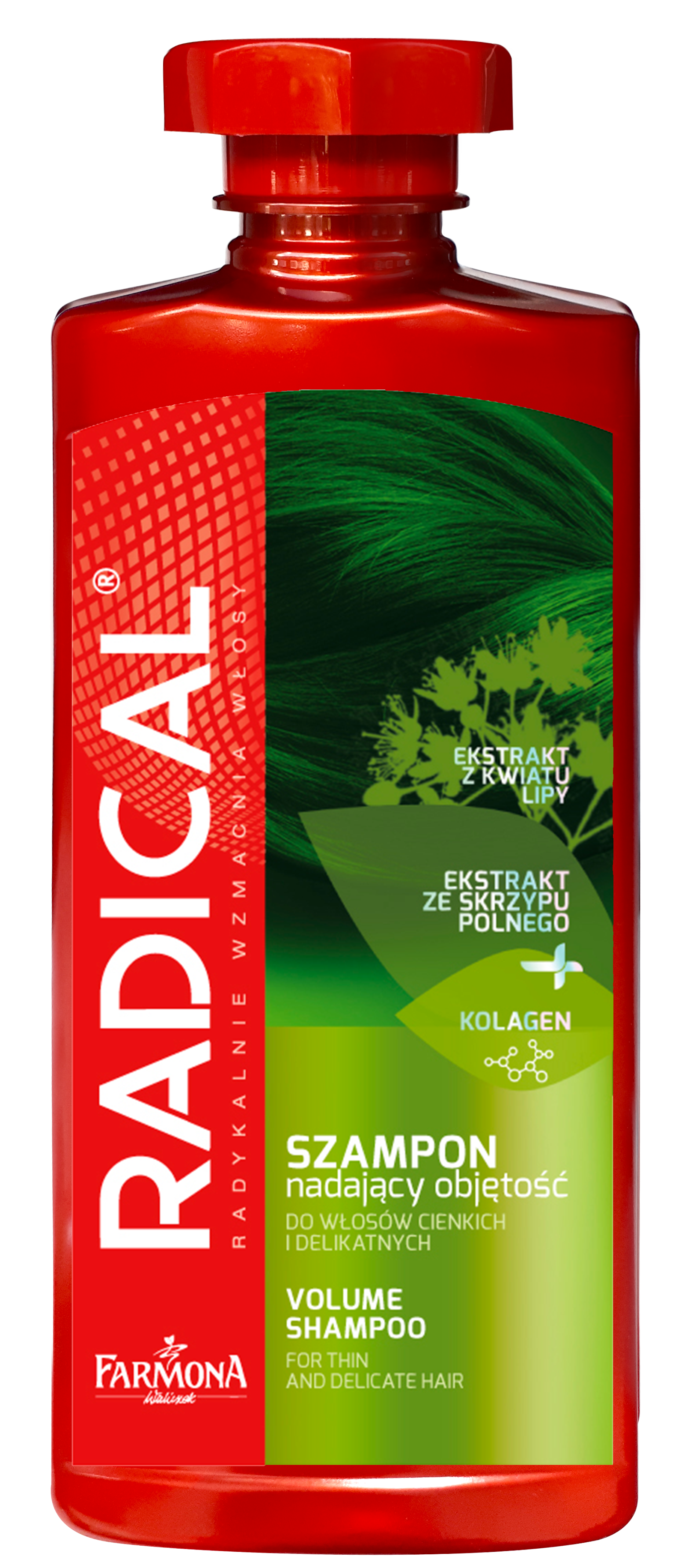 Radical Szampon Nadający Objętość Do Włosów Cienkich I Delikatnych 400Ml