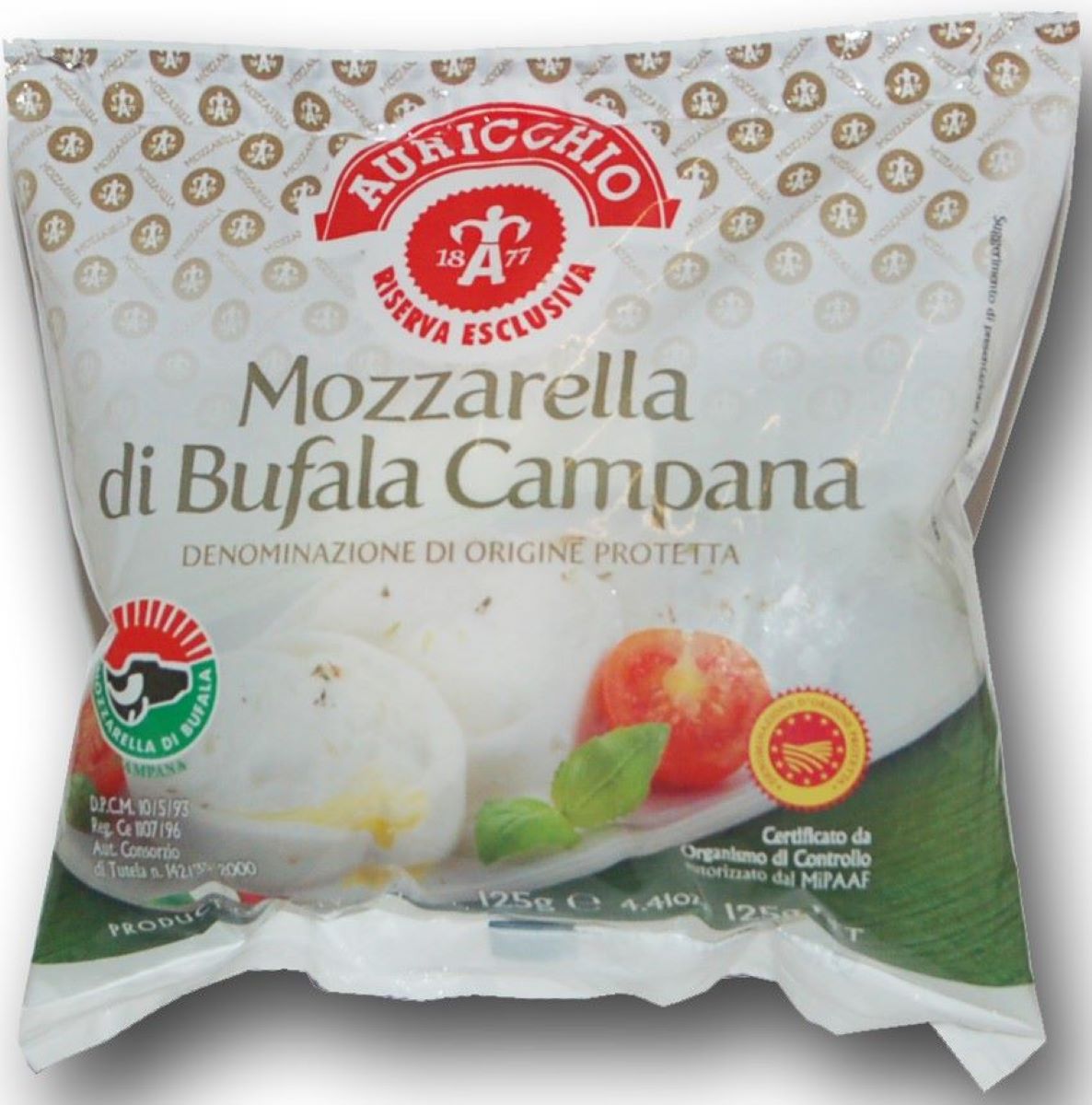 Mozzarella Bufala Auricchio Chnp 125 G