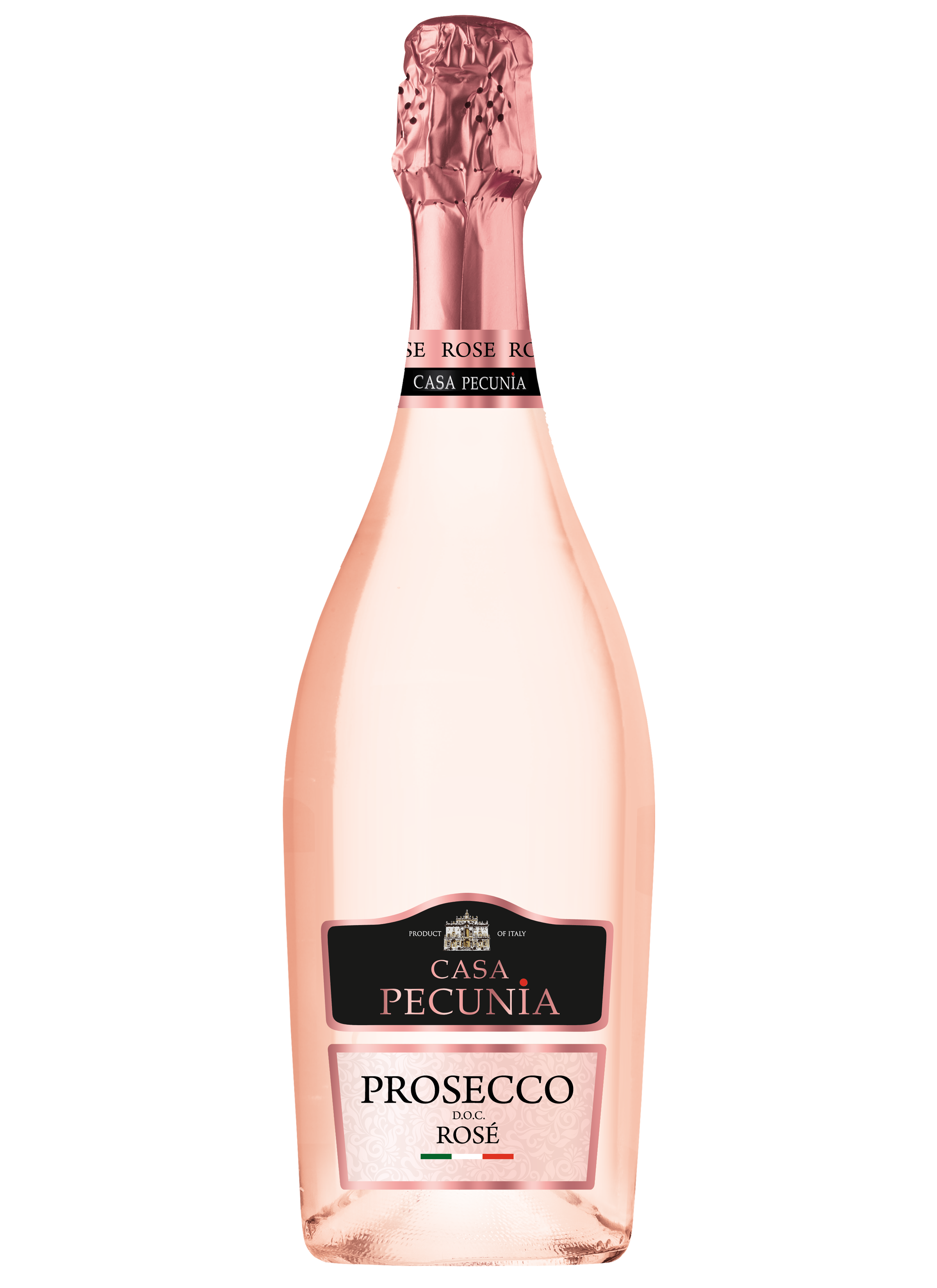 Wino Gronowe Musujące Różowe Wytrawne Casa Pecunia Prosecco Rose Spumante Doc 750 Ml
