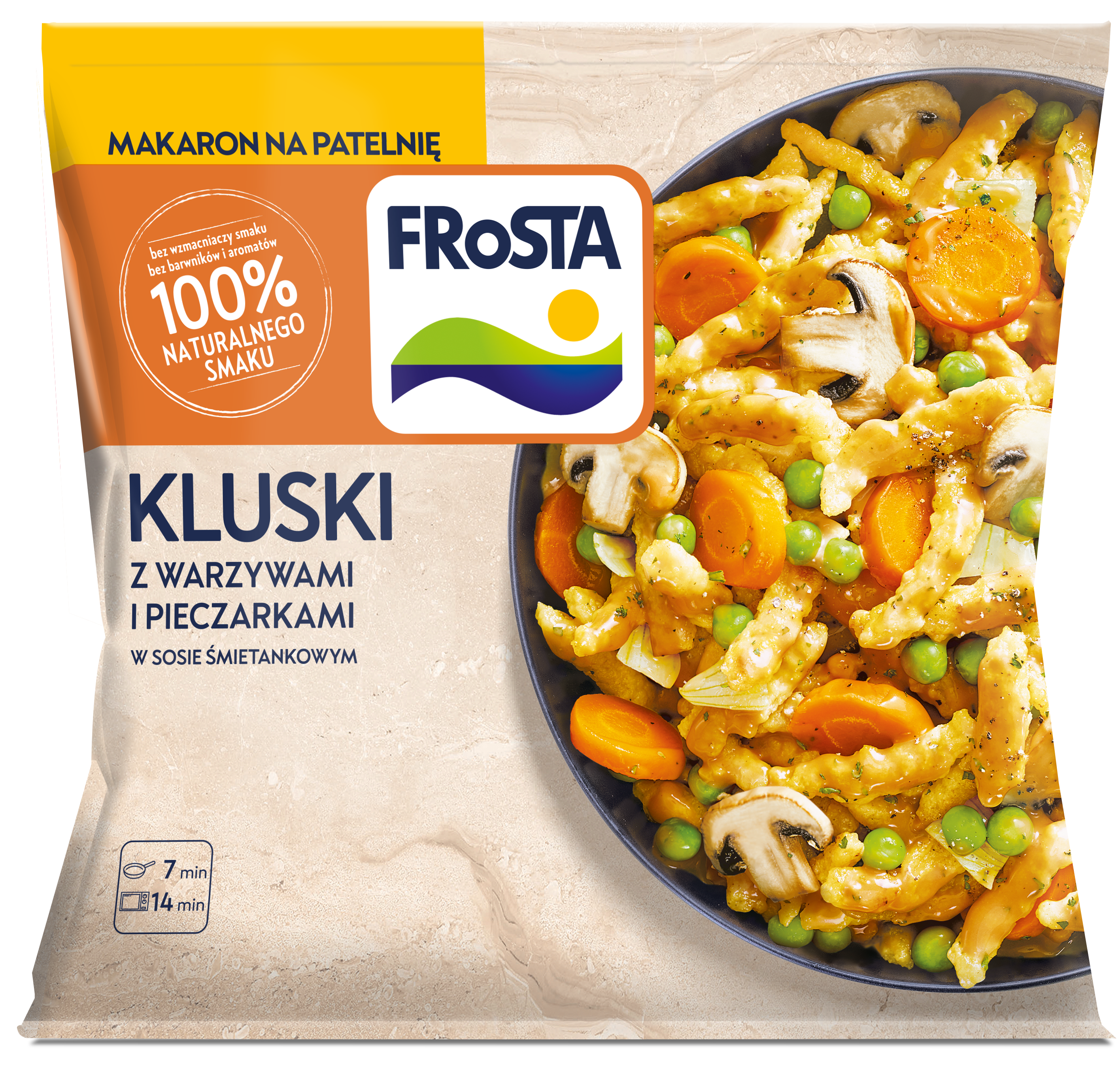 Frosta Kluski Z Warzywami I Pieczarkami Z Sosem Śmietankowym 450 G
