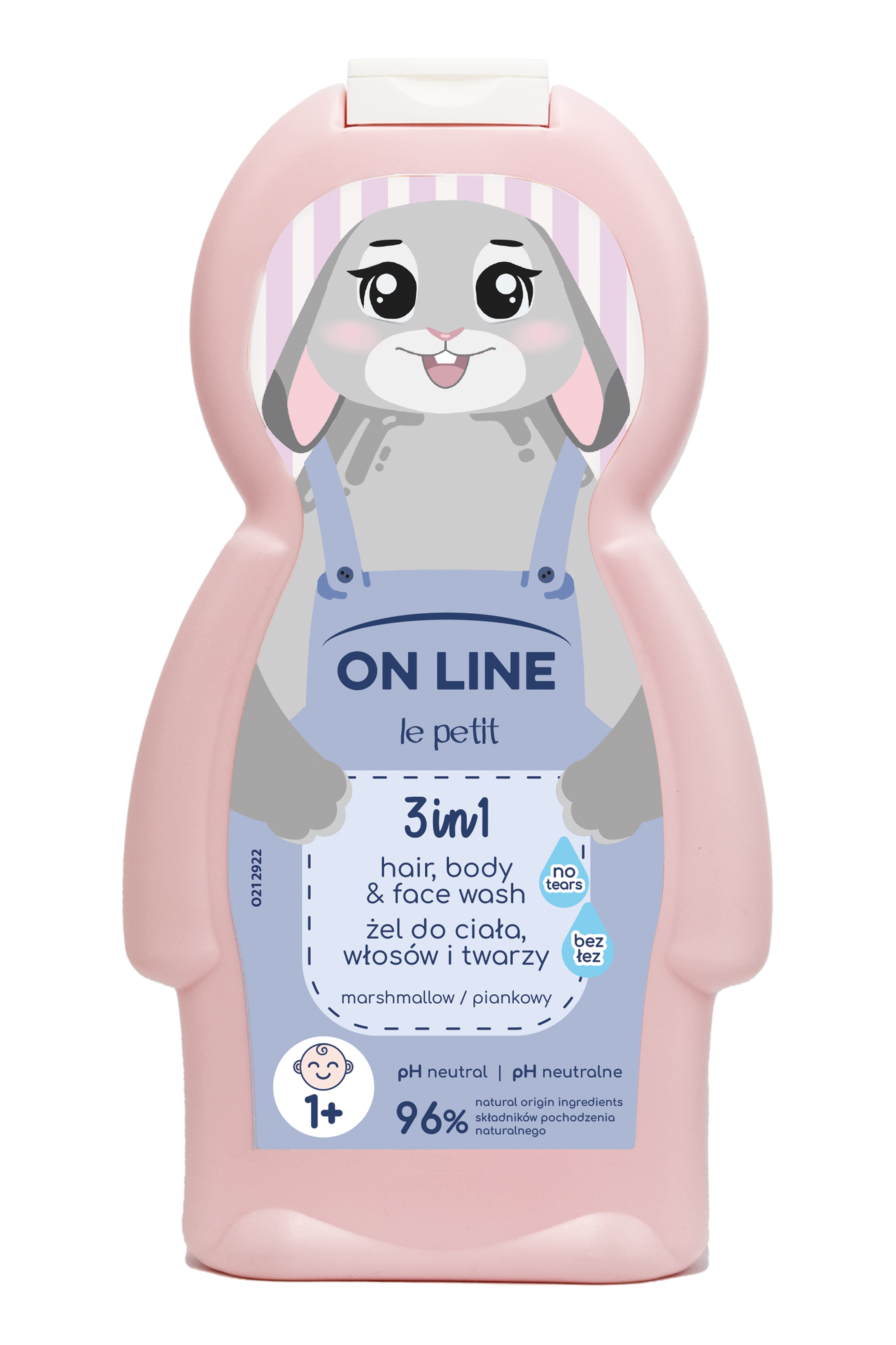 On Line Le Petit Nawilżający Żel 3W1 O Zapachu Pianki Marshmallow 350Ml