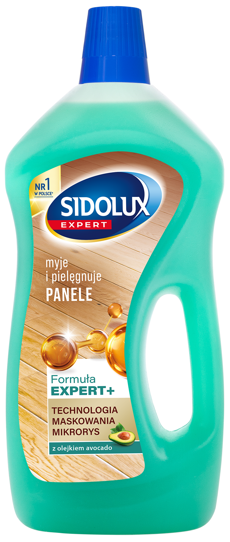 Sidolux Expert Myje I Pielęgnuje Panele Z Olejkiem Avocado 750Ml