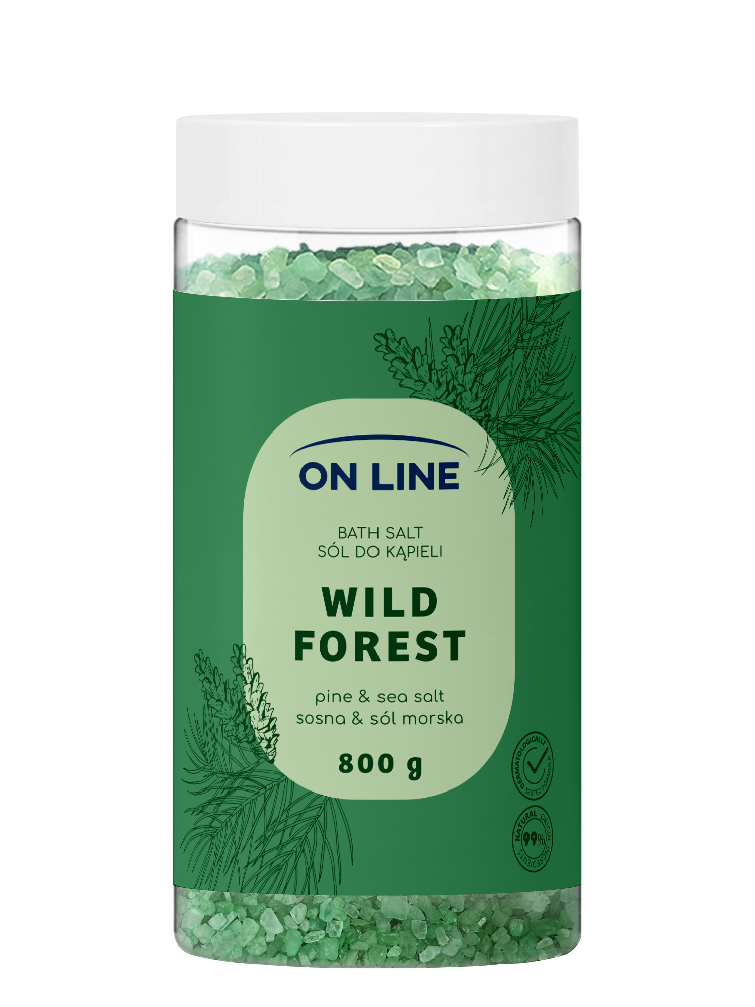 On Line Sól Do Kąpieli Wild Forest 800G