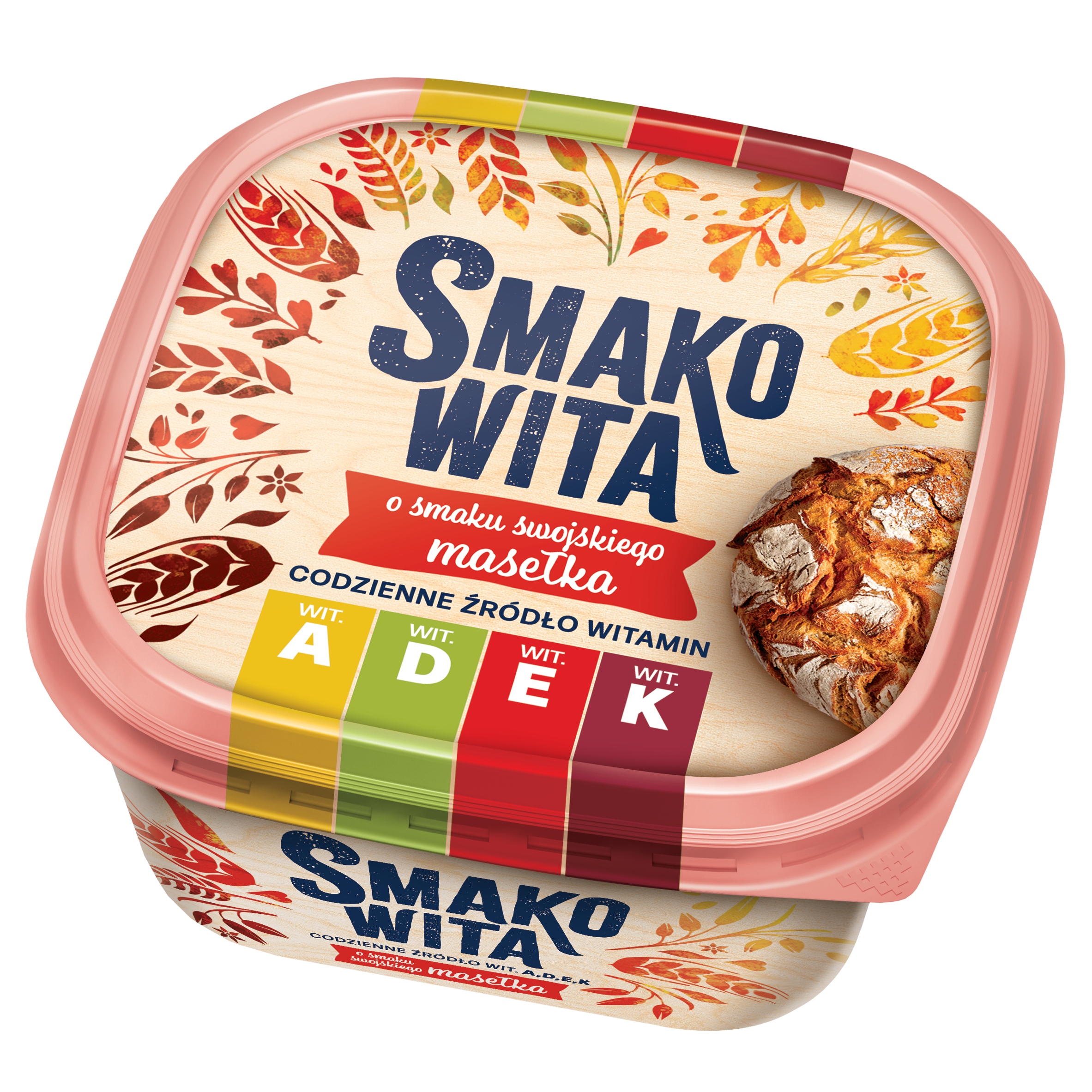 Smakowita O Smaku Swojskiego Masełka 450G. Margaryna Półtłusta