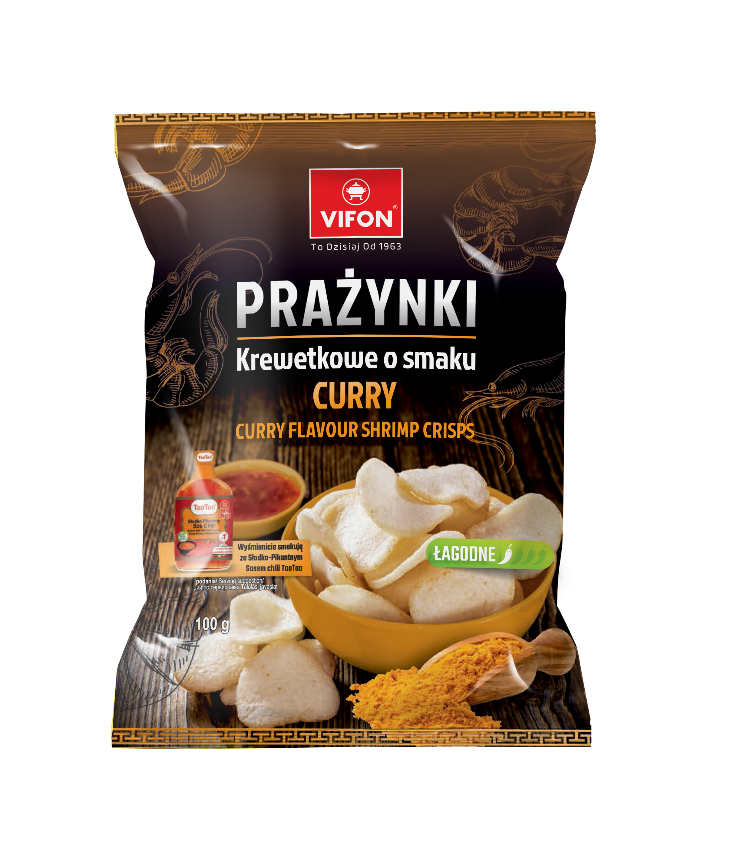 Prazynki Krewetkowe Curry 100G Vifon