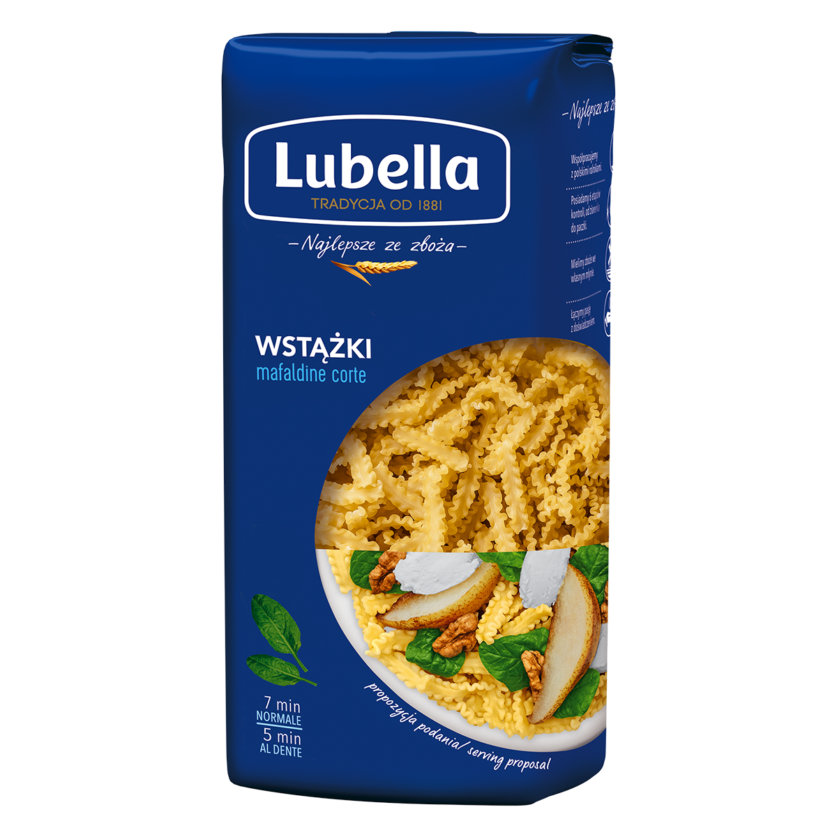 Lubella Mafaldine Corte Makaron Wstążki Cięte 400 G