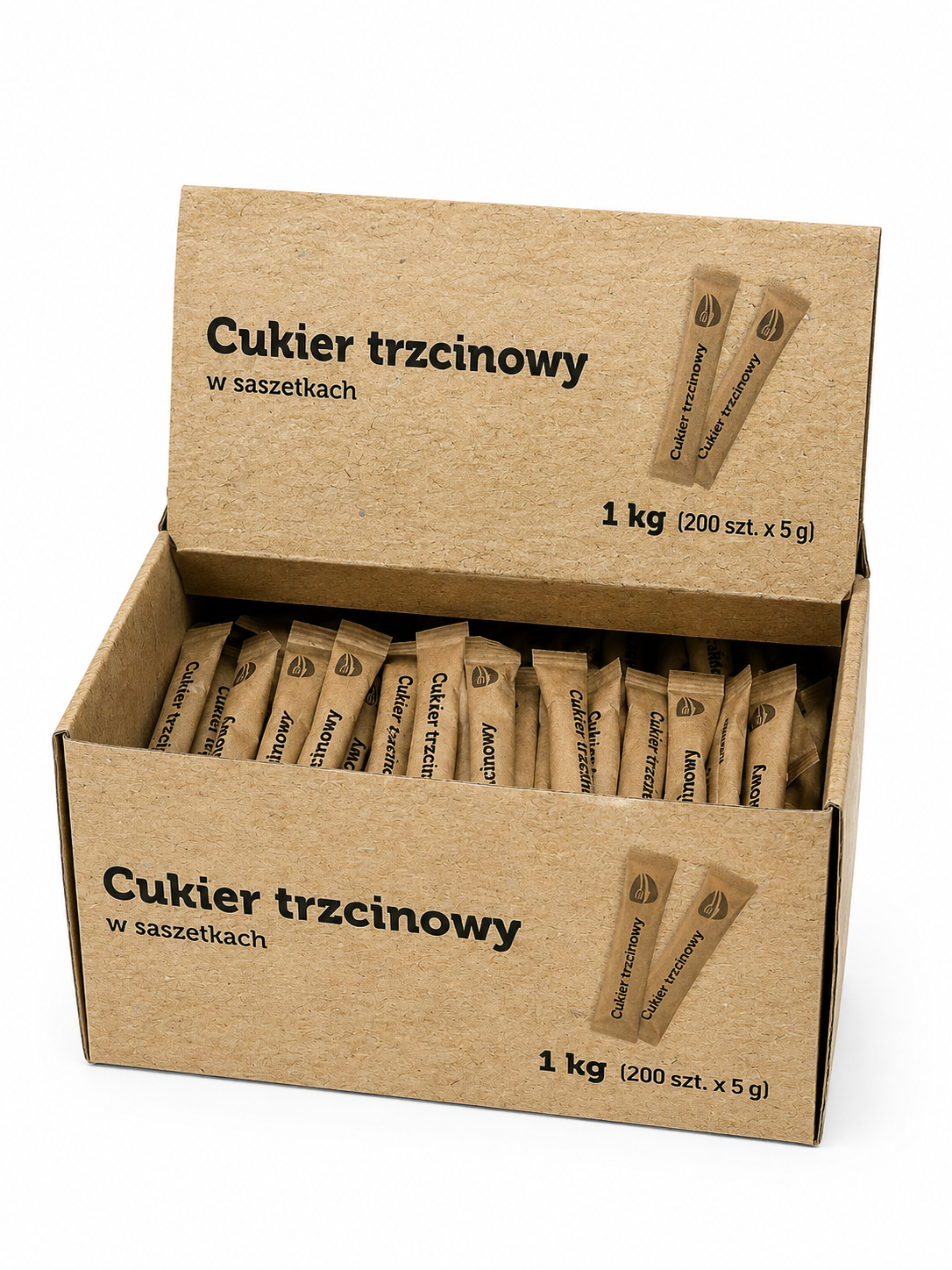 Tge Cukier Trzcinowy 200 Szt. X 5 G