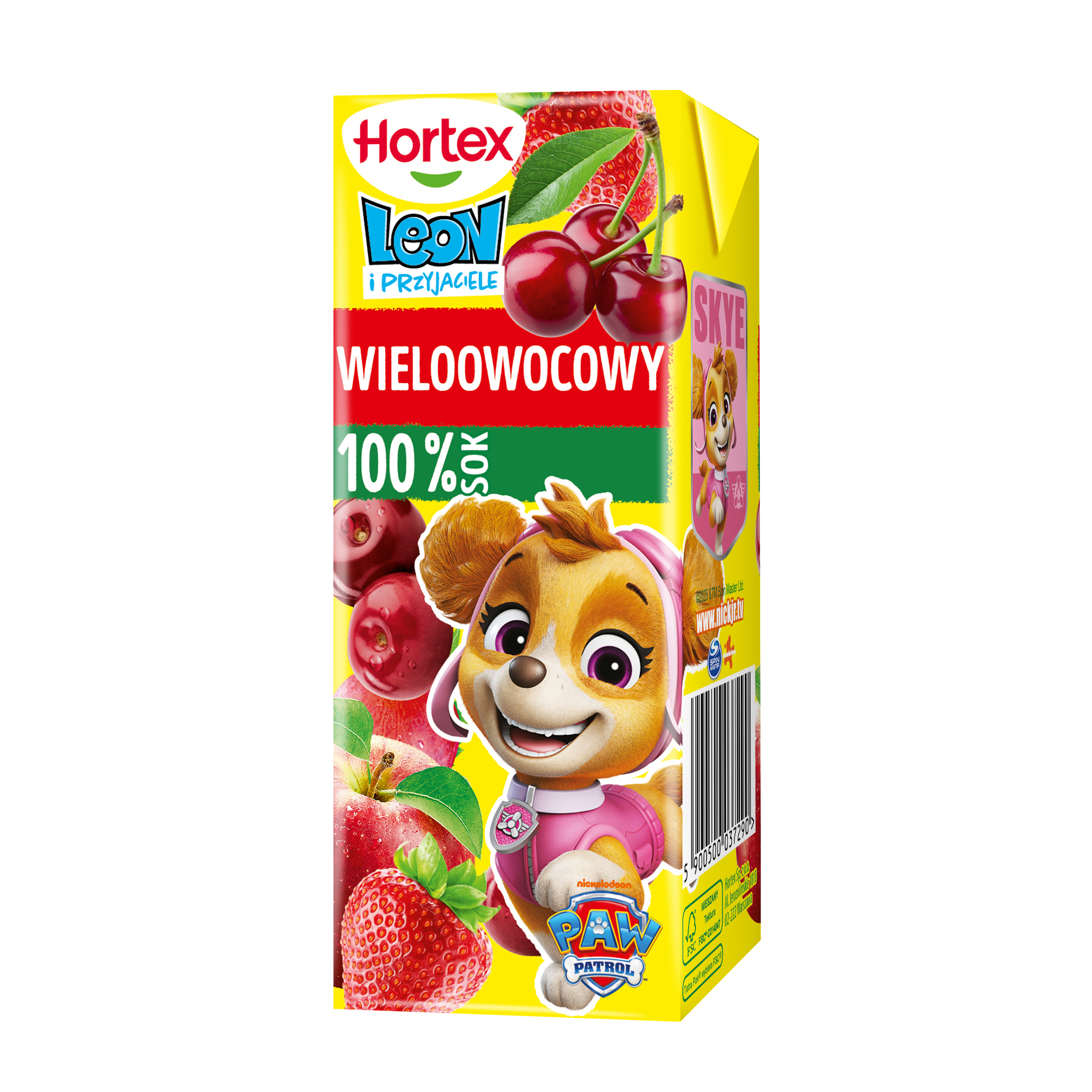 Hortex Leon Sok 100% Wieloowocowy Karton 200 Ml
