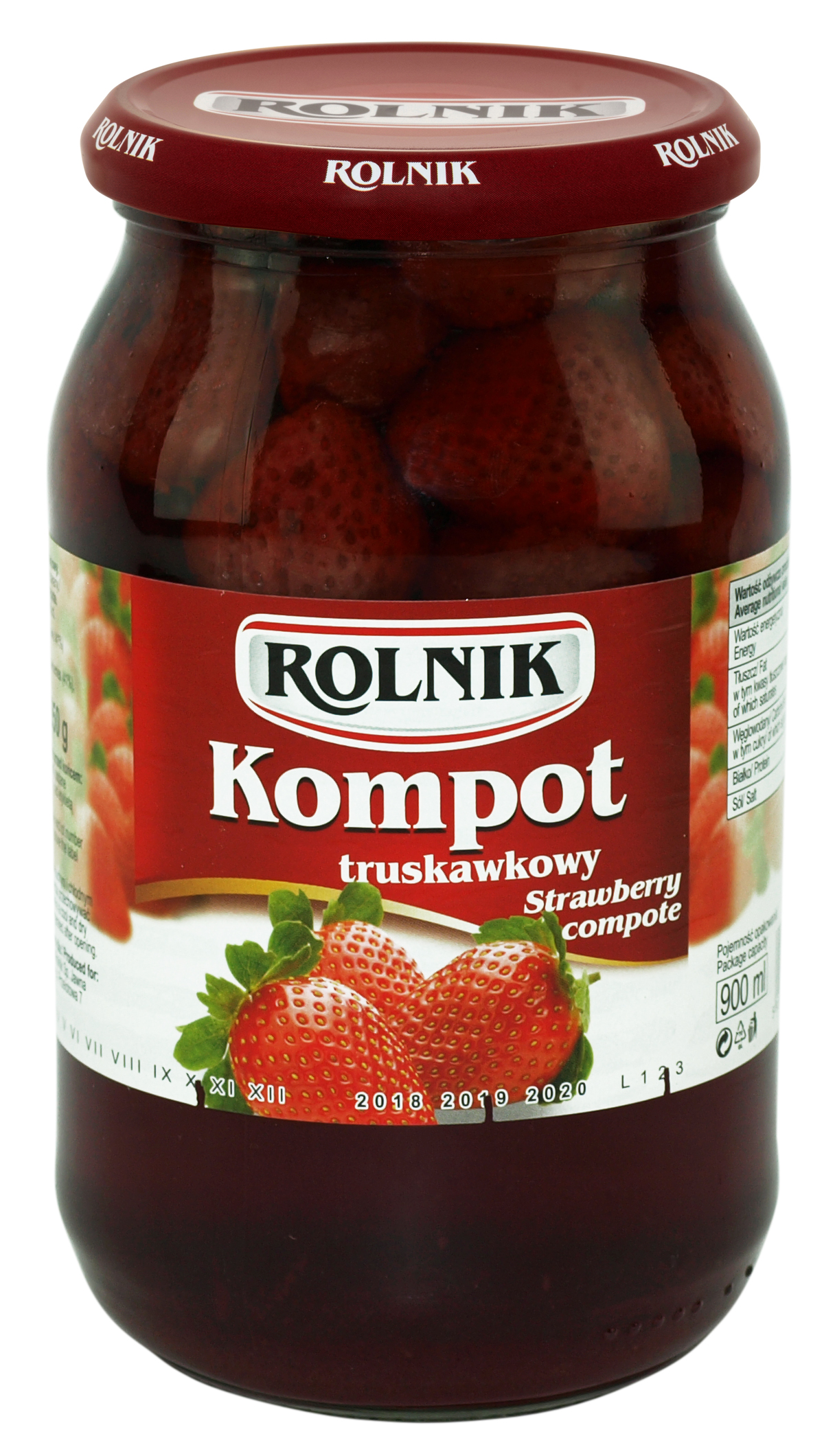Kompot Truskawkowy Rolnik 900 Ml