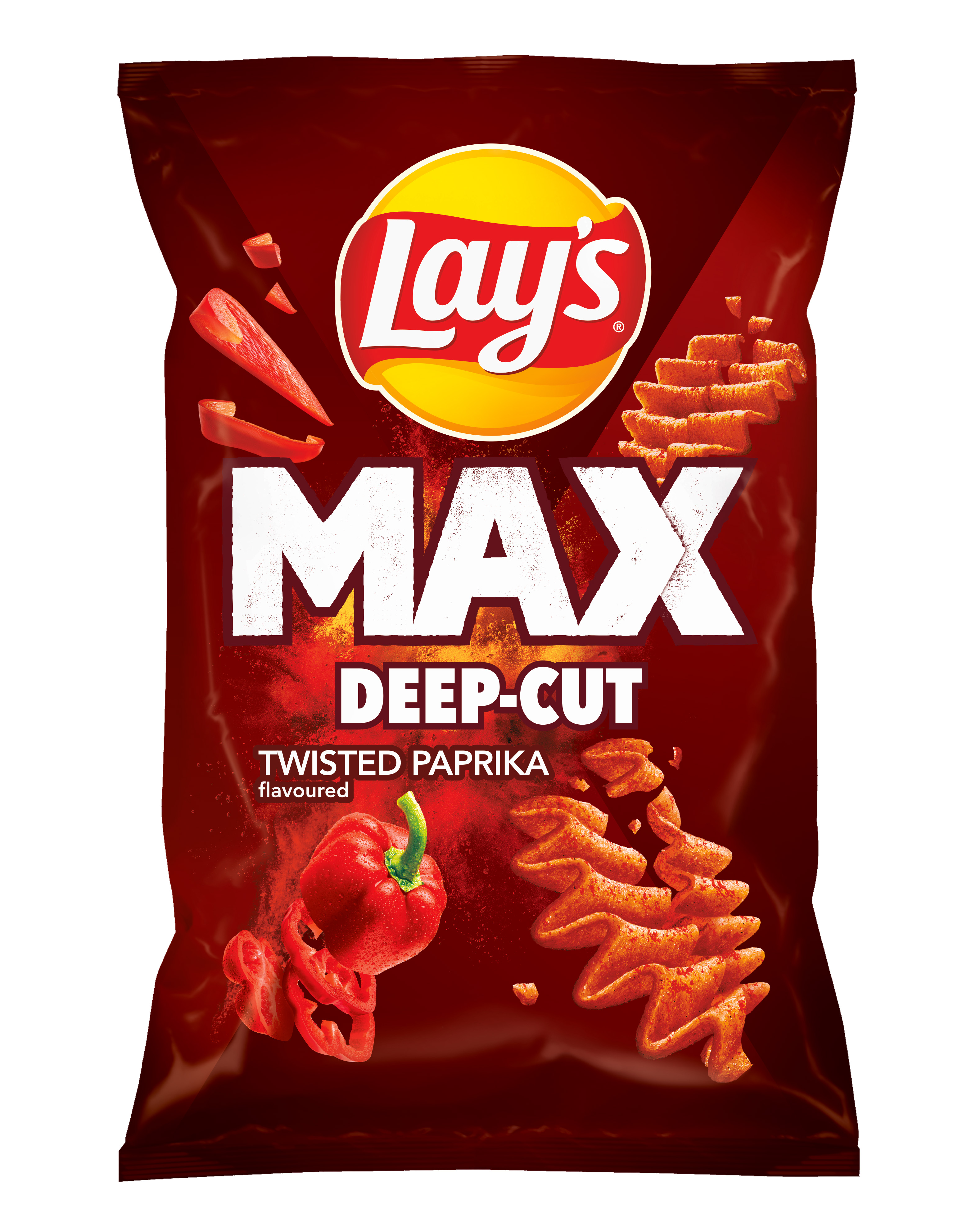 Lay'S Maxx Deep-Cut Twisted Paprika 120G