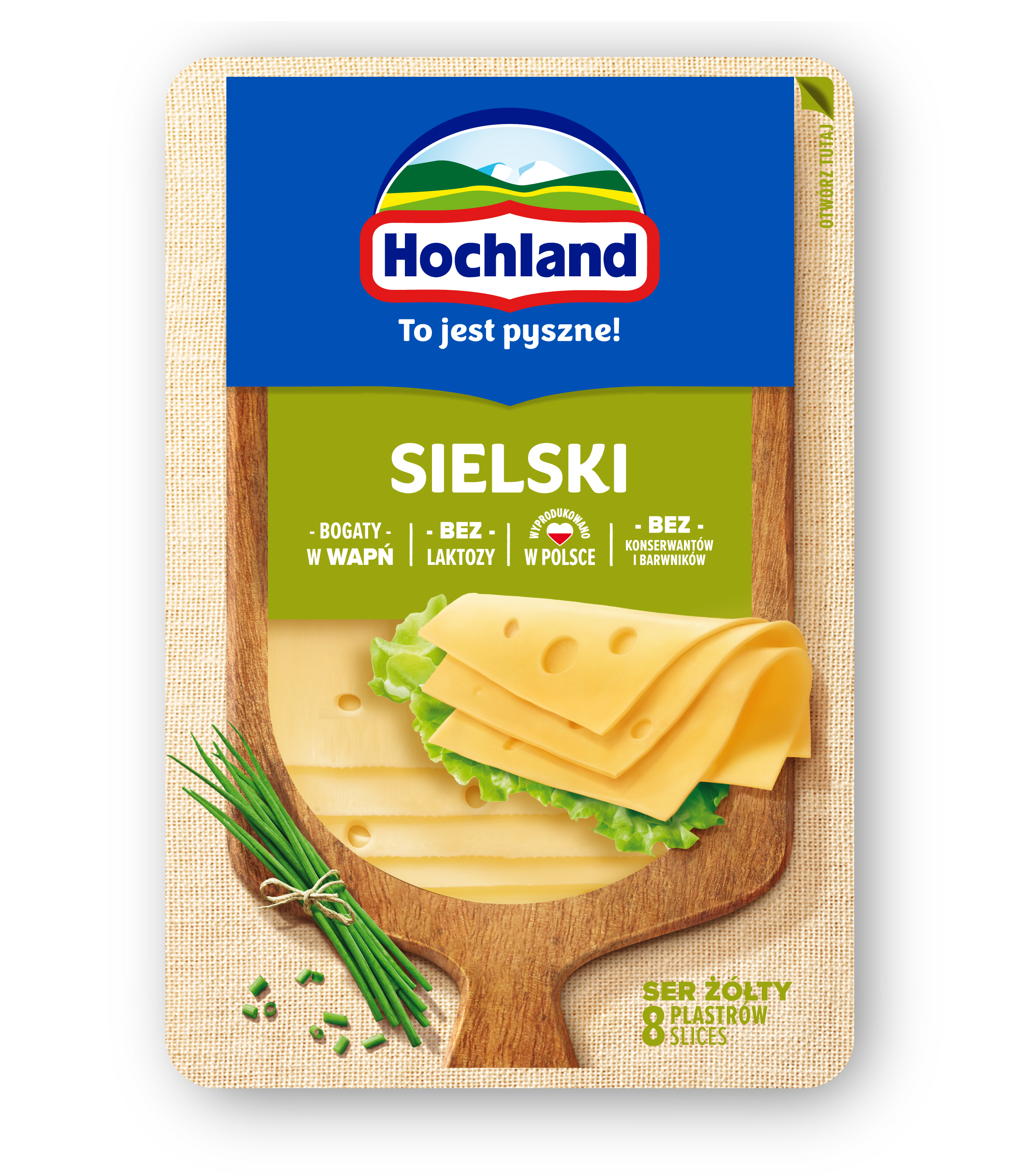 Hochland Ser Żółty Sielski W Plastrach 135 G