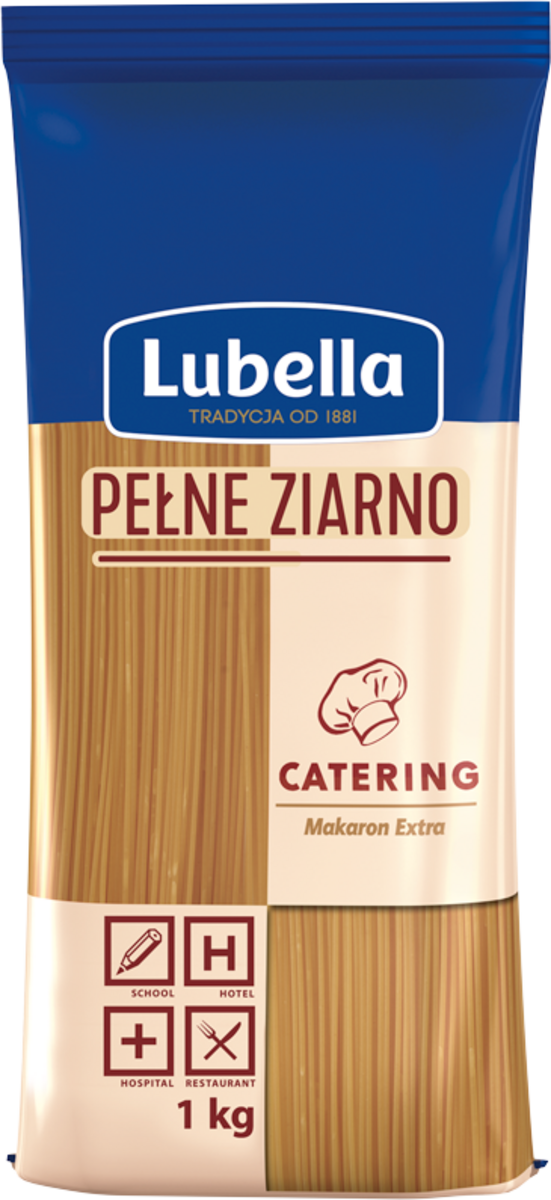 Lubella Catering Pełne Ziarno Makaron Spaghetti 1 Kg