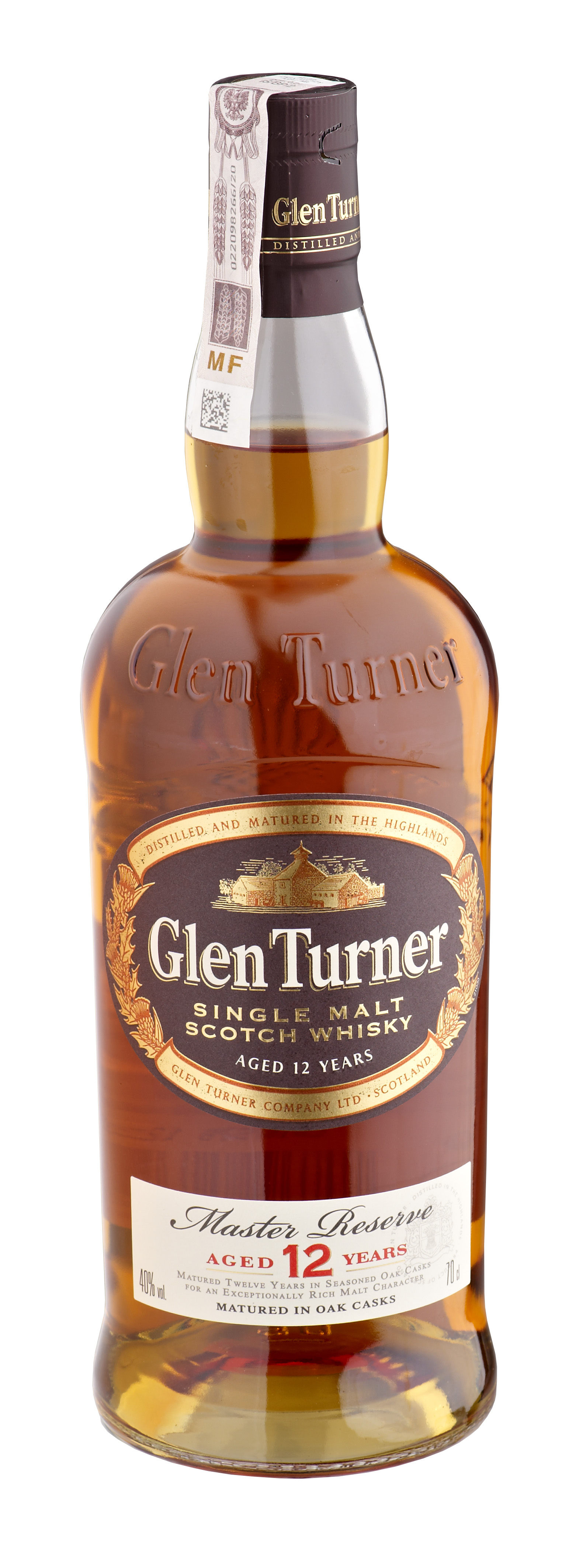 Glen Turner 12Yo Scotch Whisky 40% 0,7L Tuba