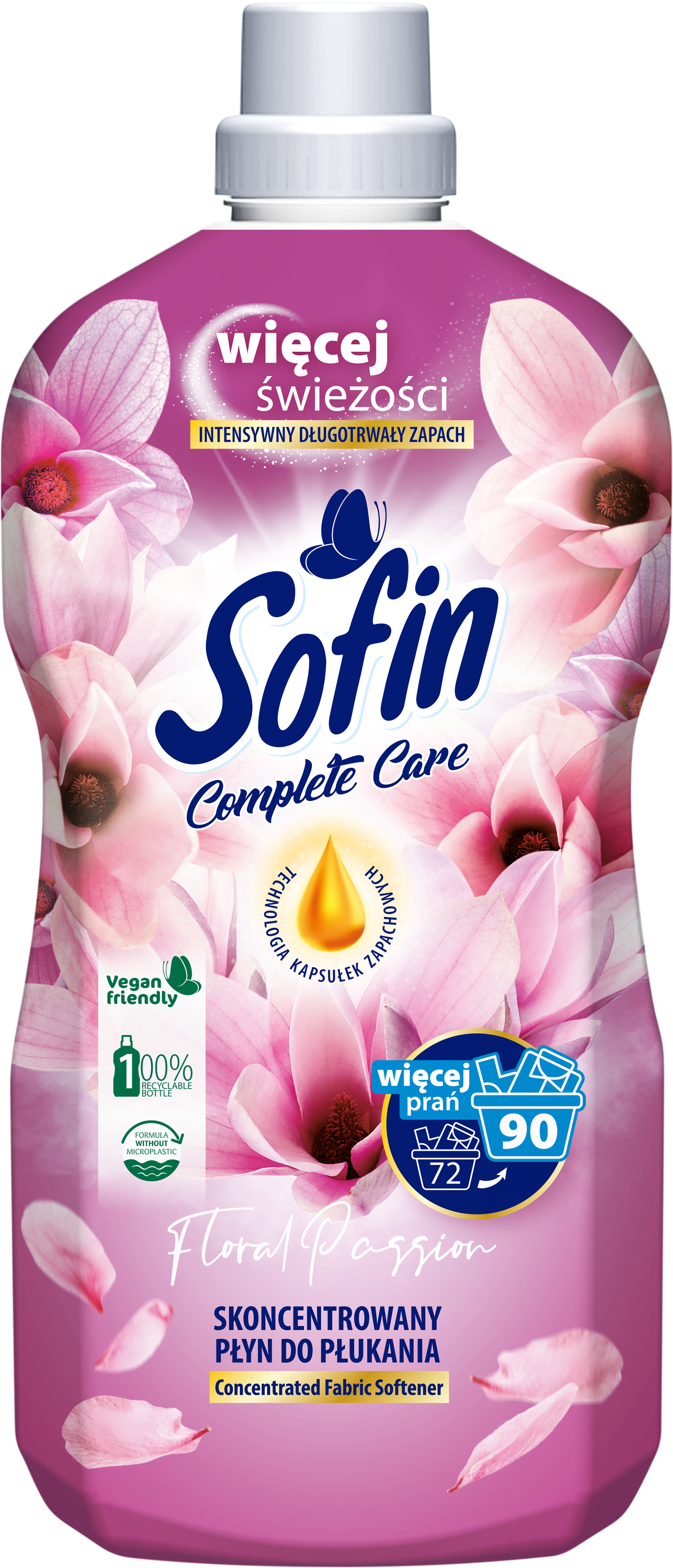 Sofin Complete Care & Freshness Floral Passion Skoncentrowany Płyn Do Płukania Tkanin 1,8L