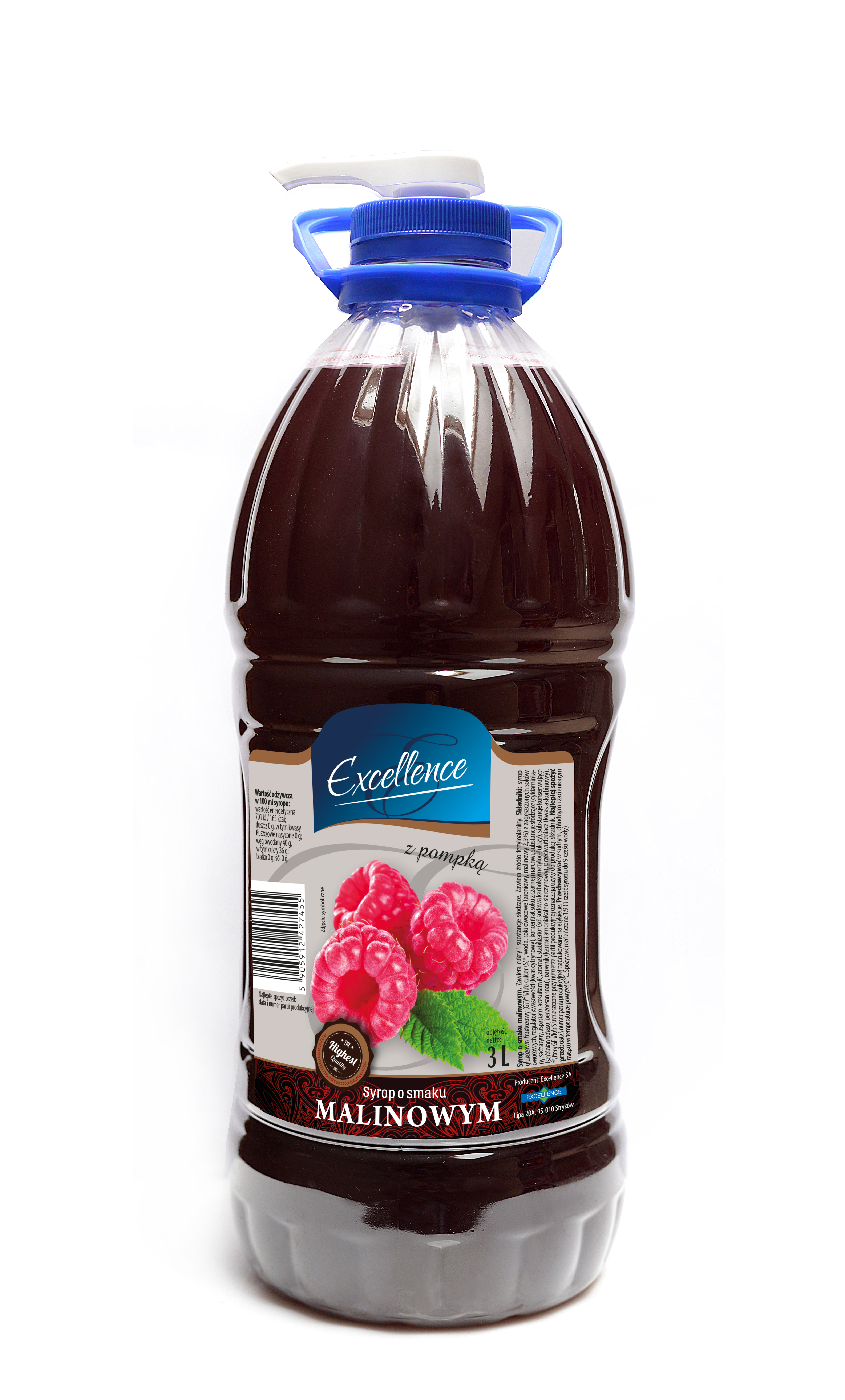 Suplement Diety W Płynie Z Witaminą C O Smaku Malinowym. 3L