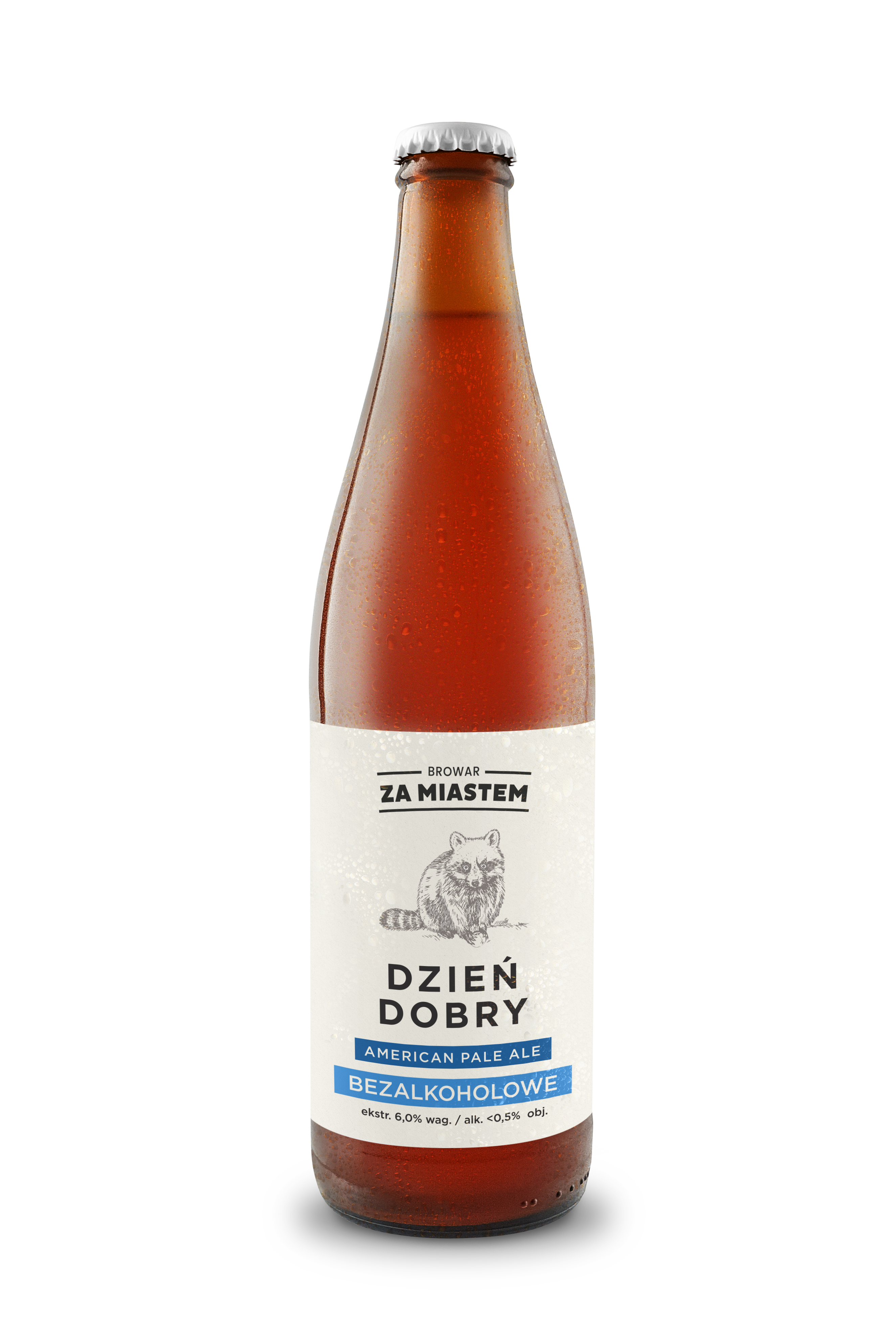 Browar Za Miastem Dzień Dobry Piwo American Pale Ale Bezalkoholowe <0,5% 500 Ml Butelka Bezzwrotna