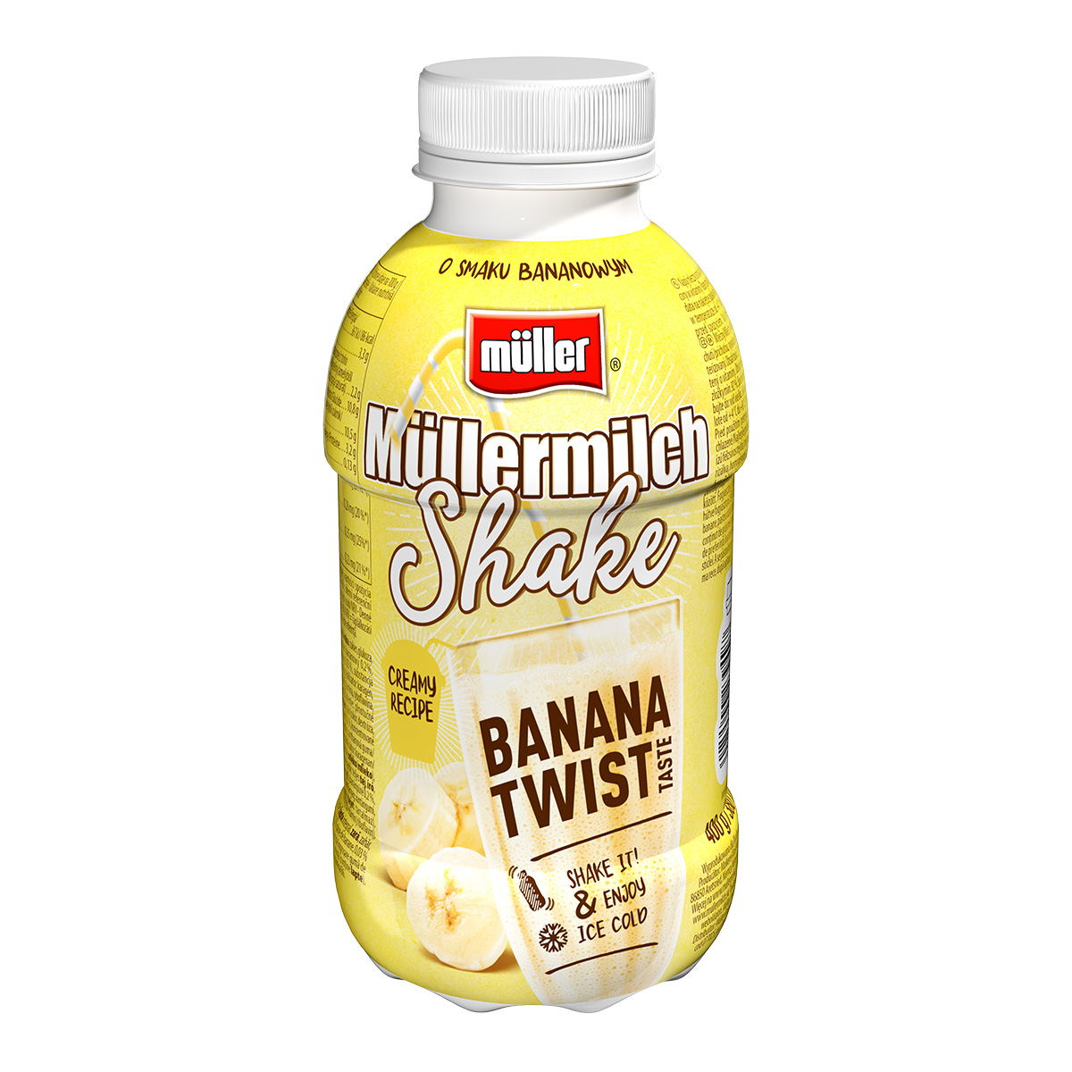 Müllermilch Shake Napój Mleczny O Smaku Banana 400G