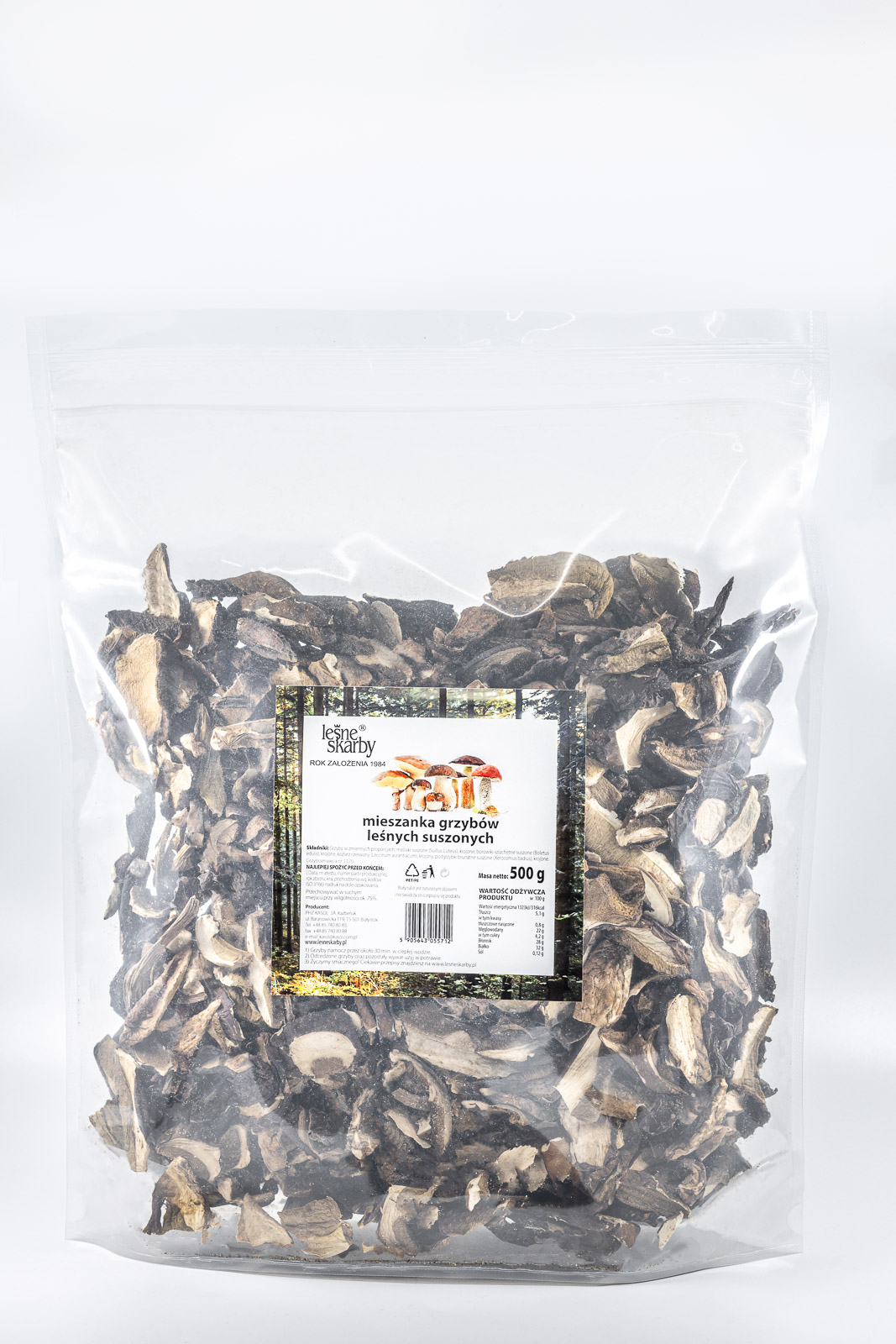 Mieszanka Grzybów Leśnych Suszonych 500G Leśne Skarby