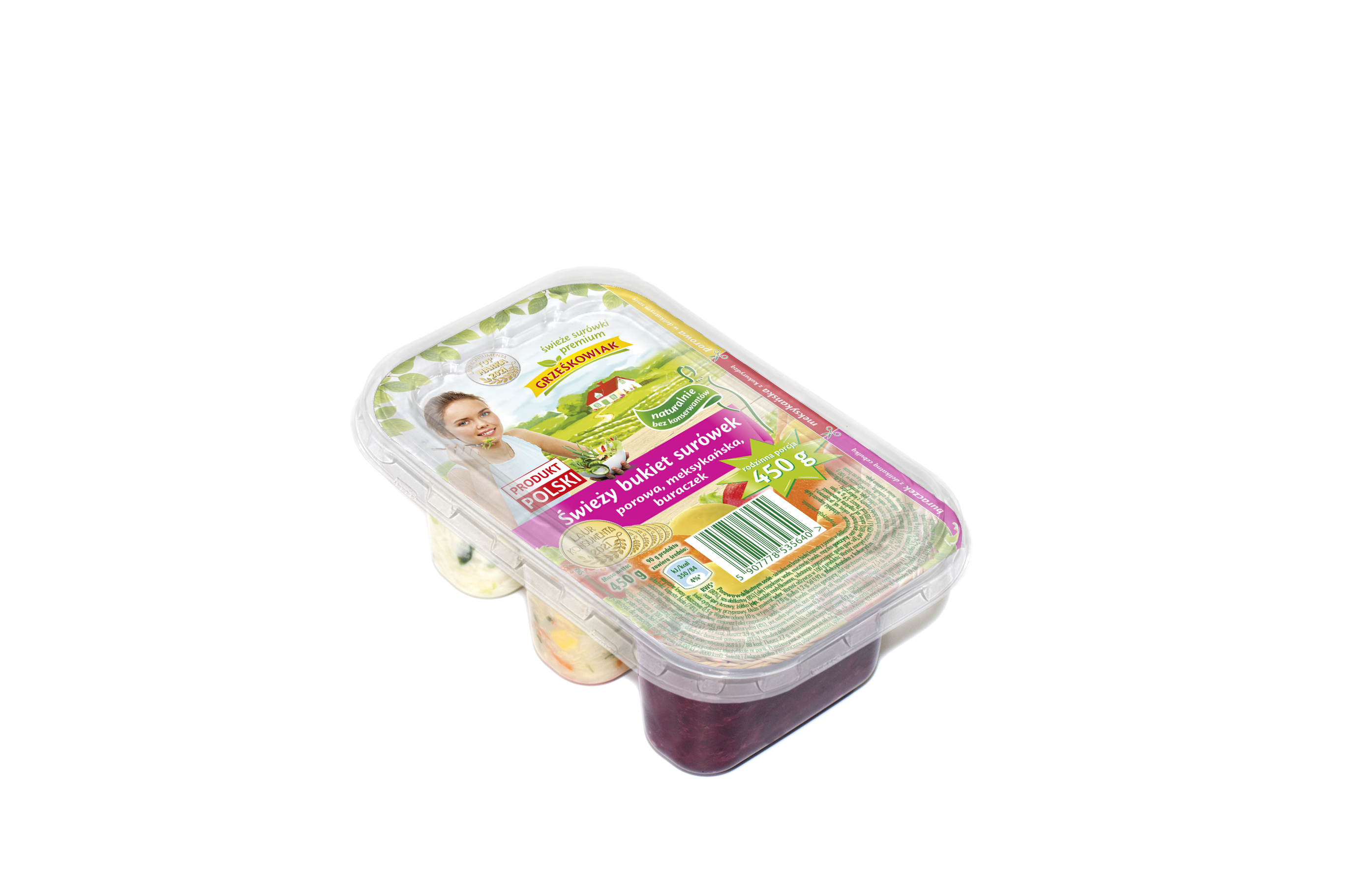 Surówka Z Porem, Meksykańska, Buraczek Polska 450G Grześkowiak