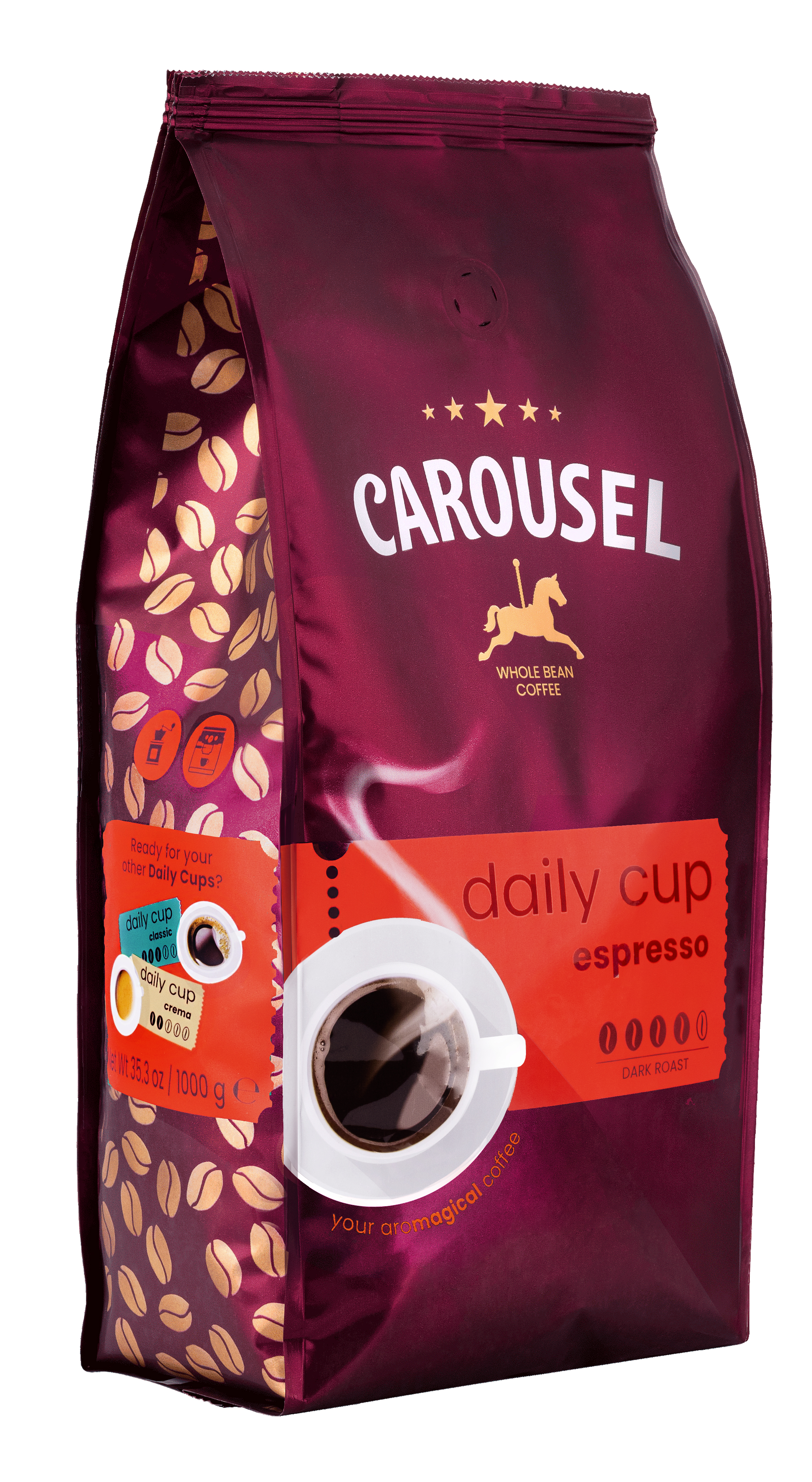 Carousel Coffee Carousel Daily Cup Espresso Beans 1000G
