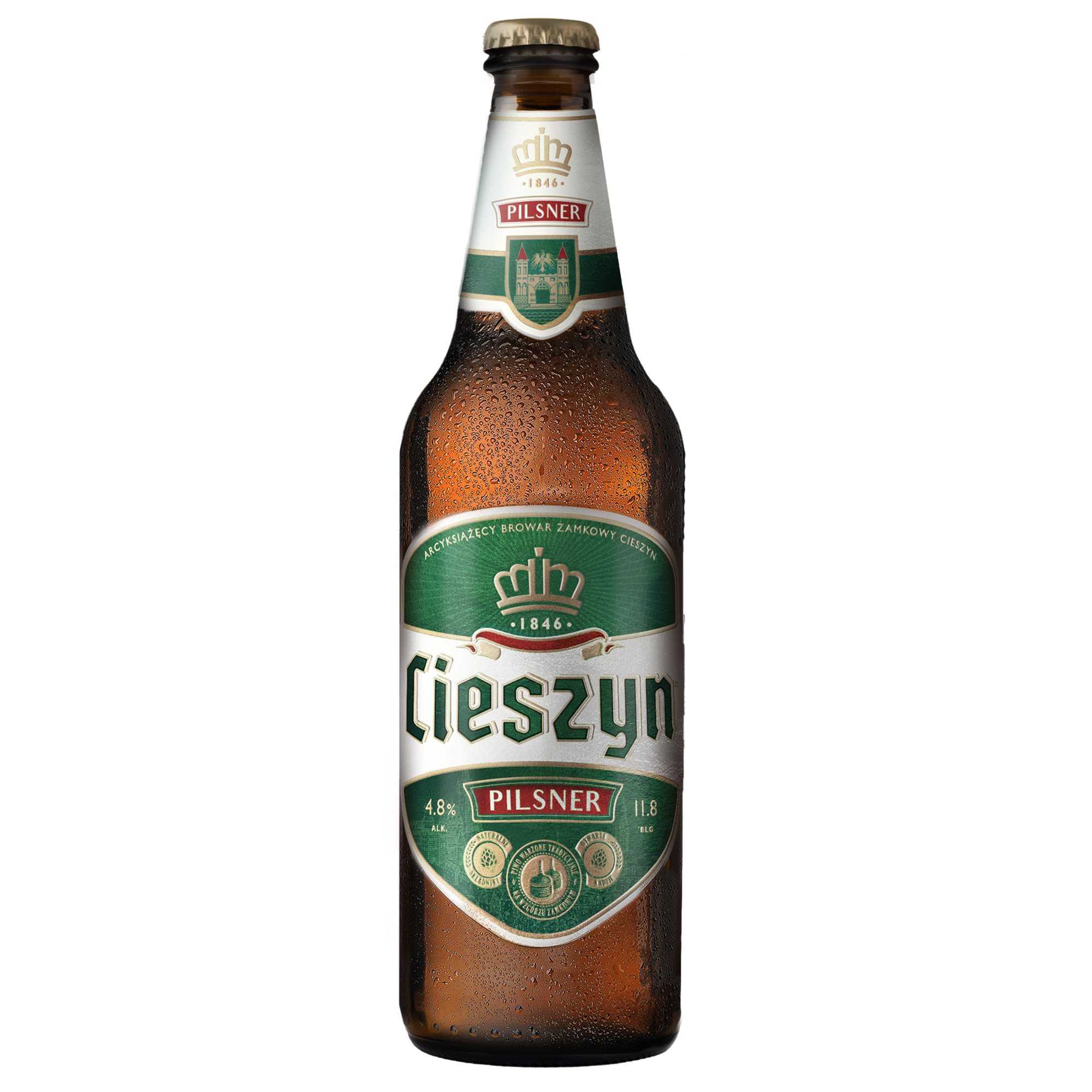 Arcyksiążęcy Browar Zamkowy Cieszyn Piwo Pilsner 500 Ml Butelka Bezzwrotna