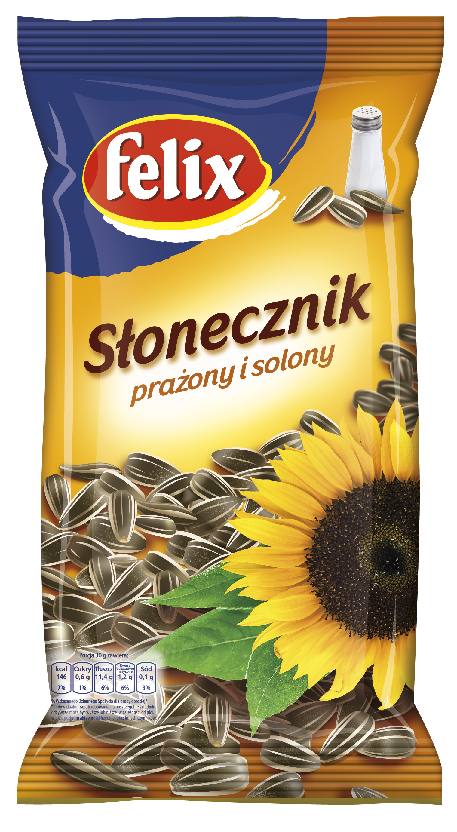 Felix Słonecznik Prażony I Solony 100 G
