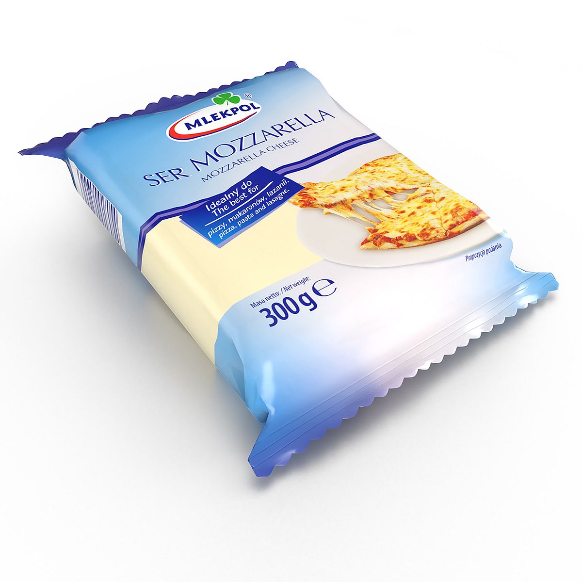 Ser Mozzarella Kostka 300G Mlekpol